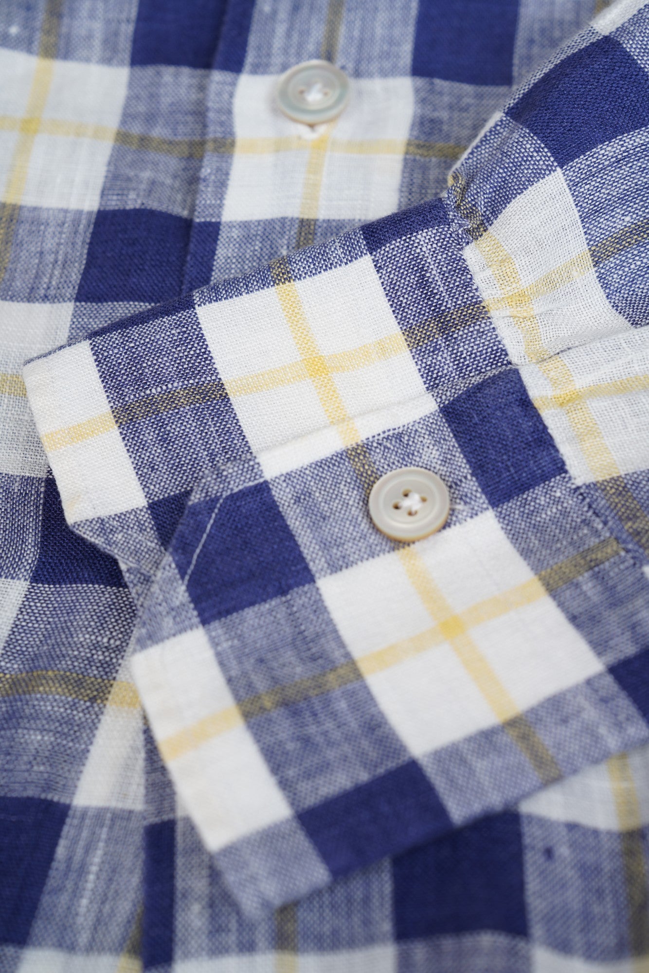 Kiton Chemise Lin Nouveau Sur Mesure Fait Main L Slim