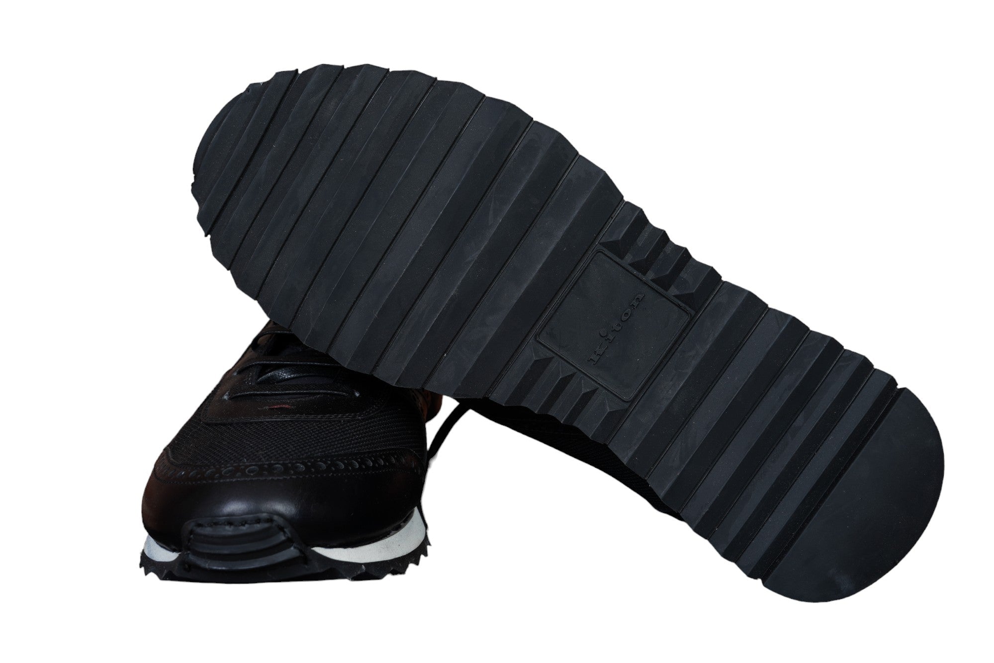 Kiton chaussures de sport cuir