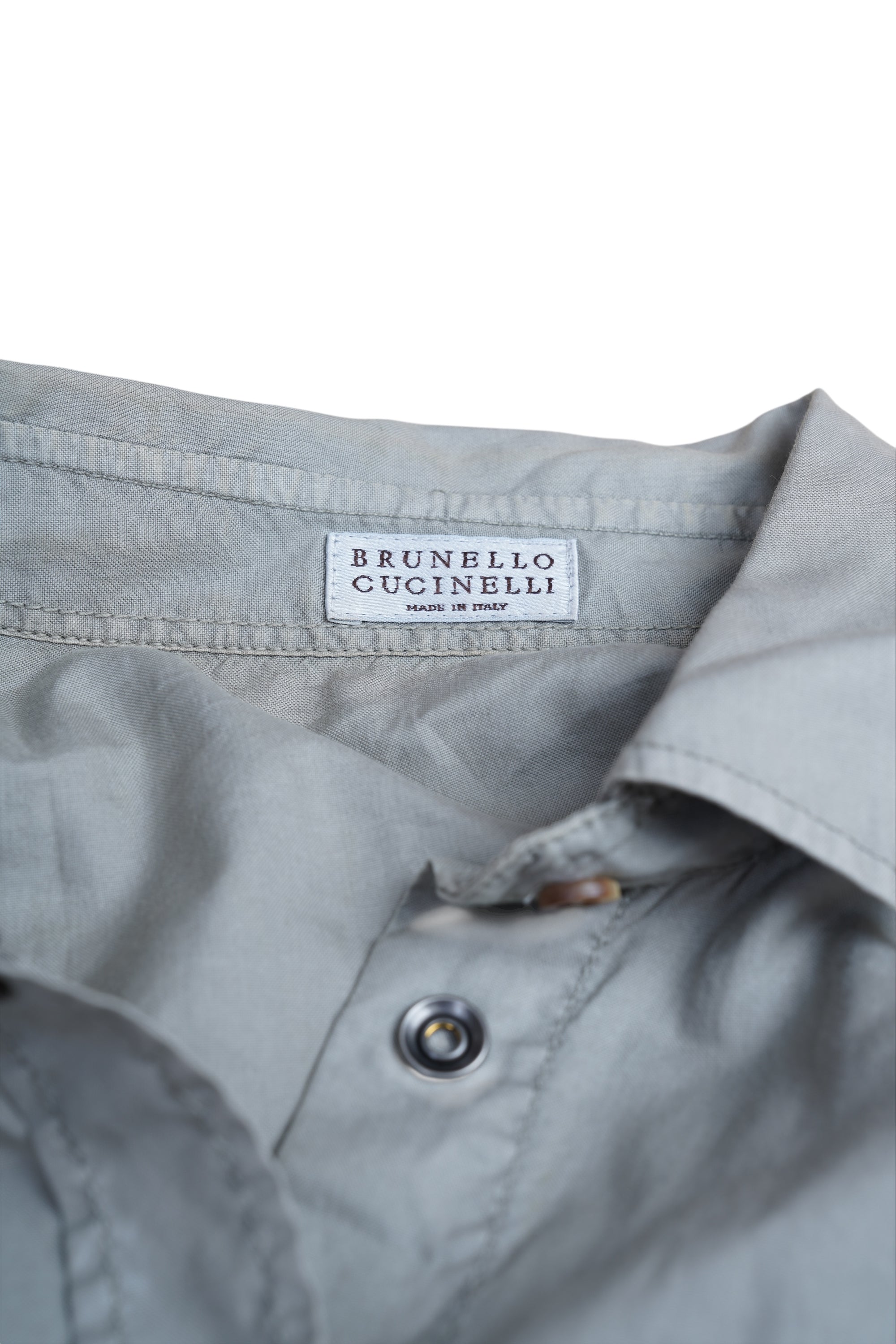 Brunello Cucinelli Bluse Hemd schulterfrei Baumwolle Oversize