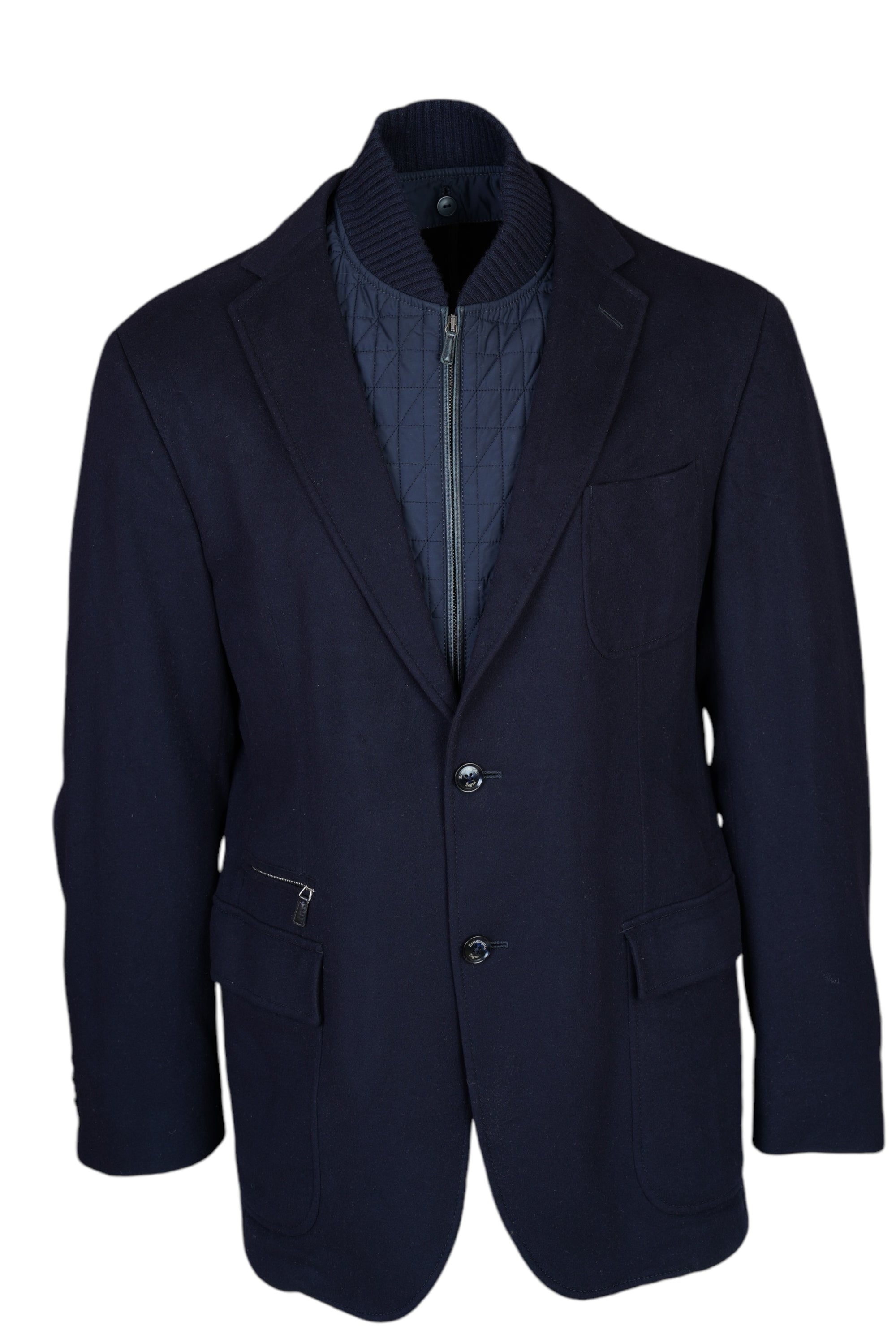 Veste Zegna 14 MilMil Veste style veste en cachemire de laine avec gilet 54 (L/XL)