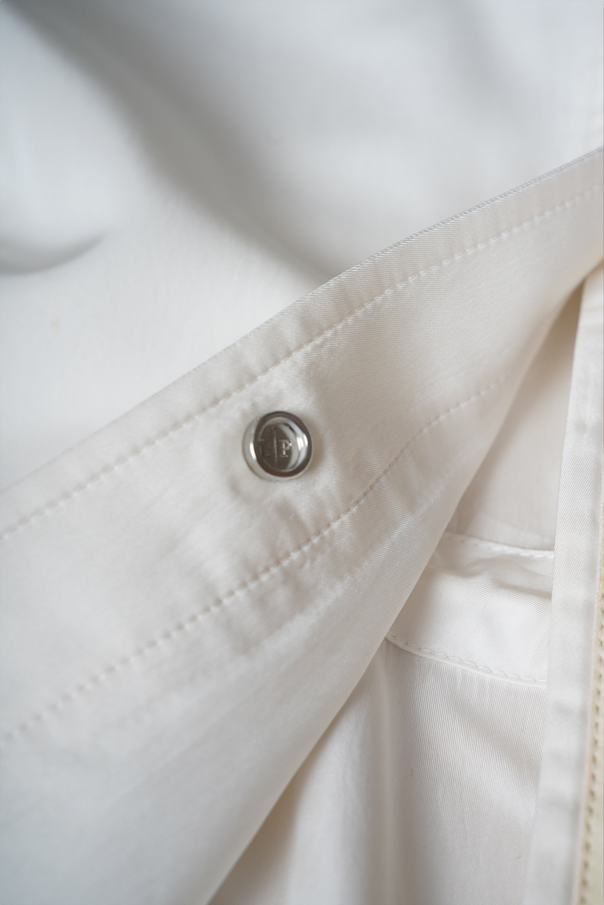 Loro Piana Veste Femme Mélange de soie avec détails en cuir