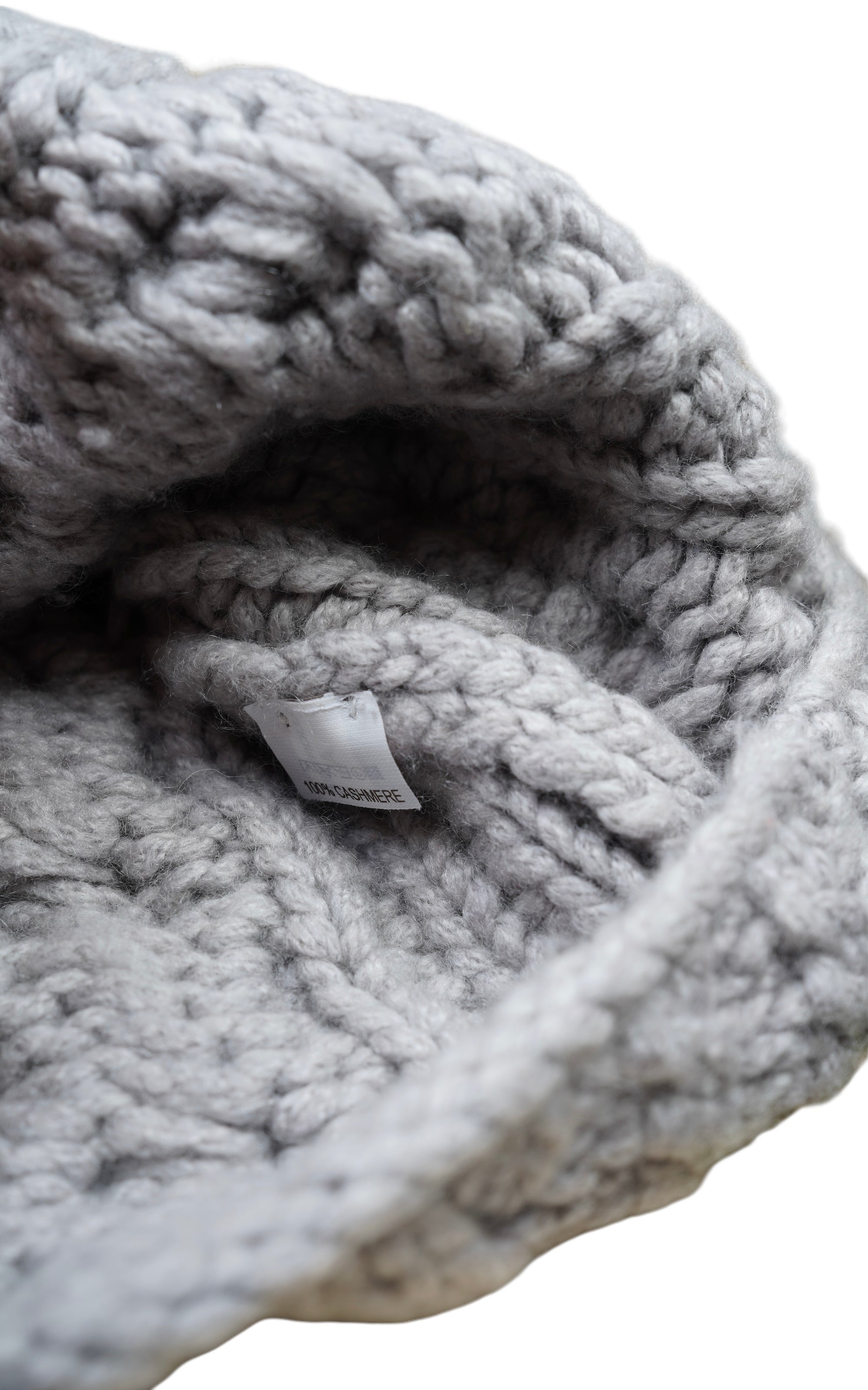 Brunello Cucinelli Twisted Cables Pull-over haut en cachemire plume gris