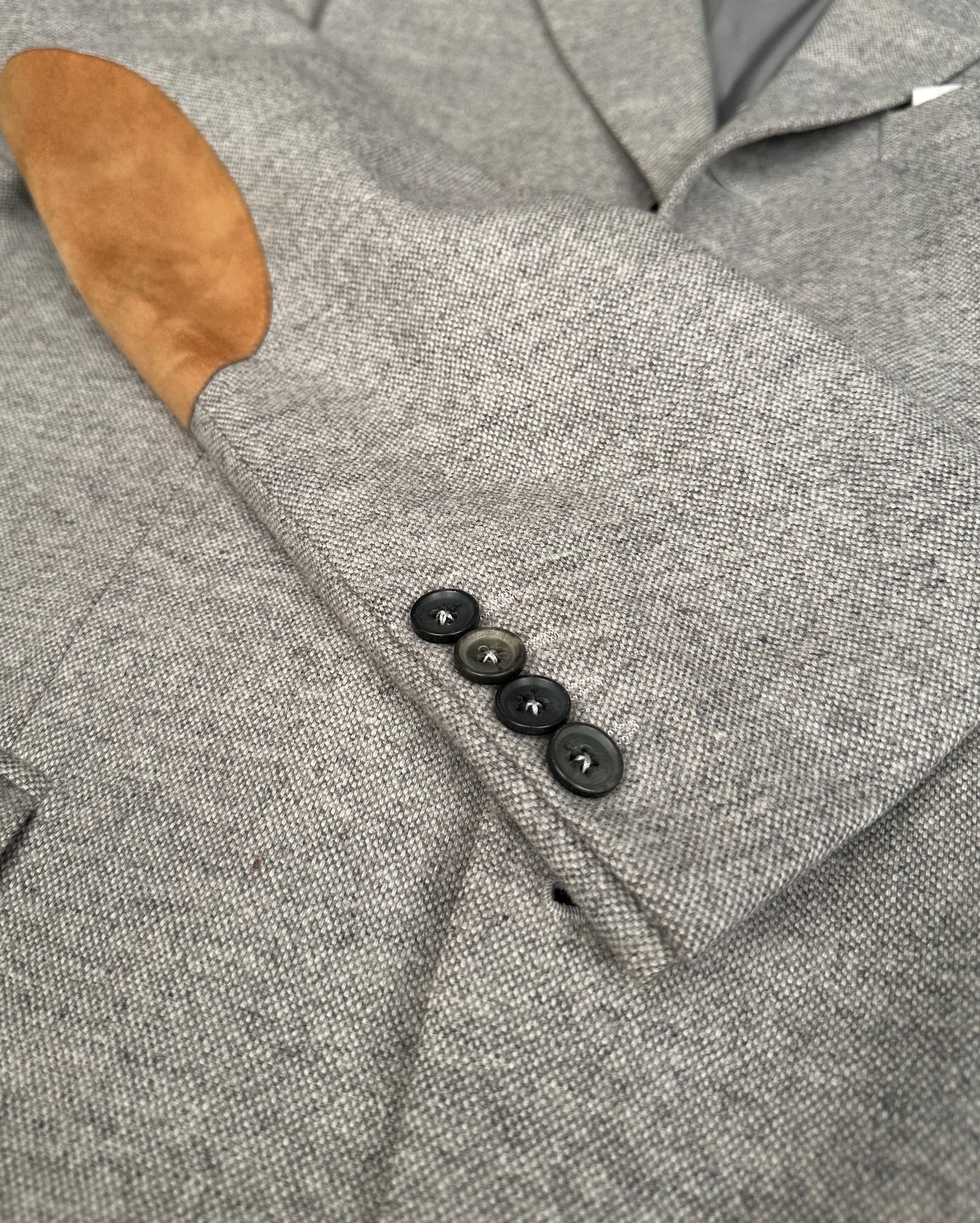Isaia blouson blazer 48 gris aquawool