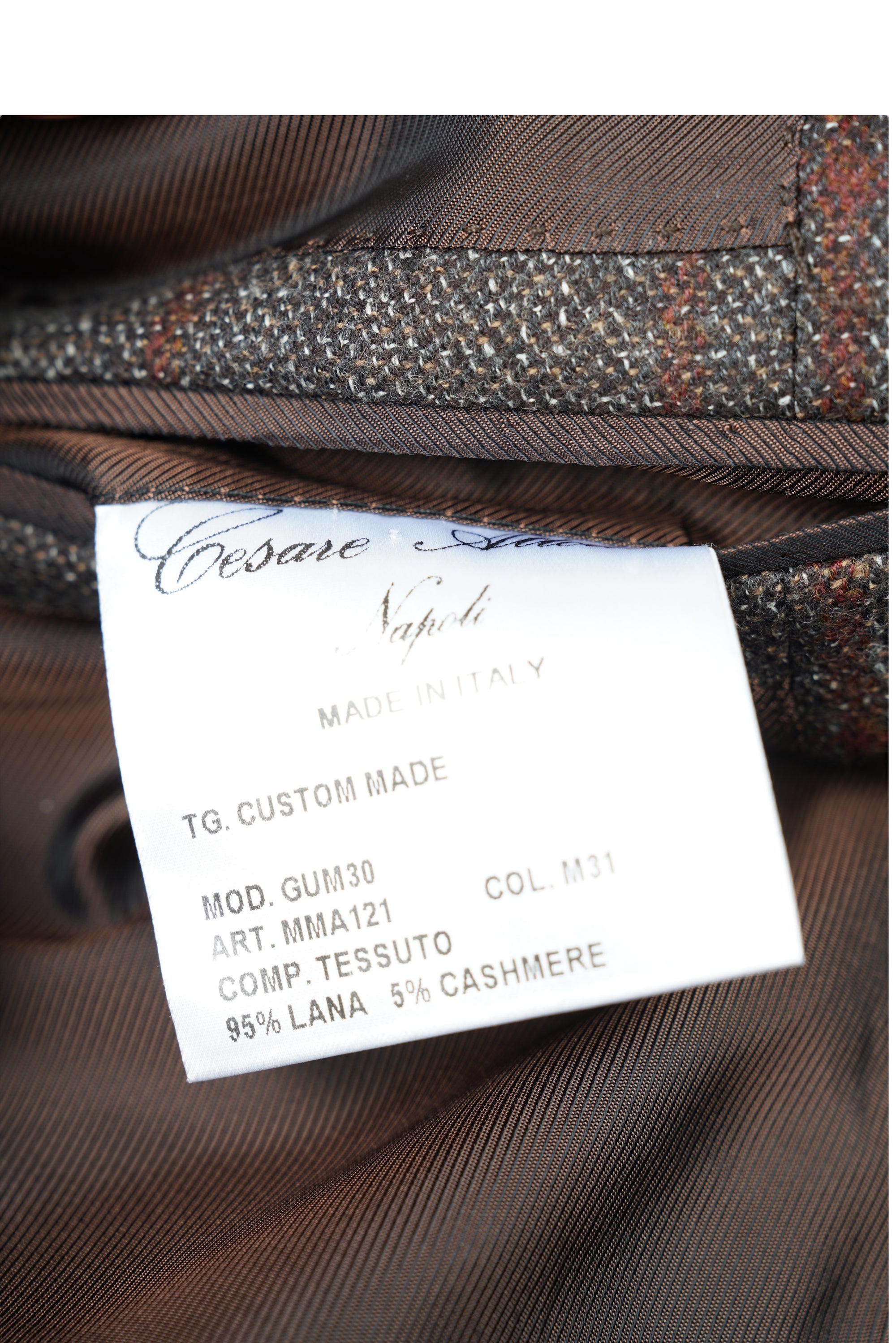 Cesare Attolini Veste en cachemire pour homme glencheck