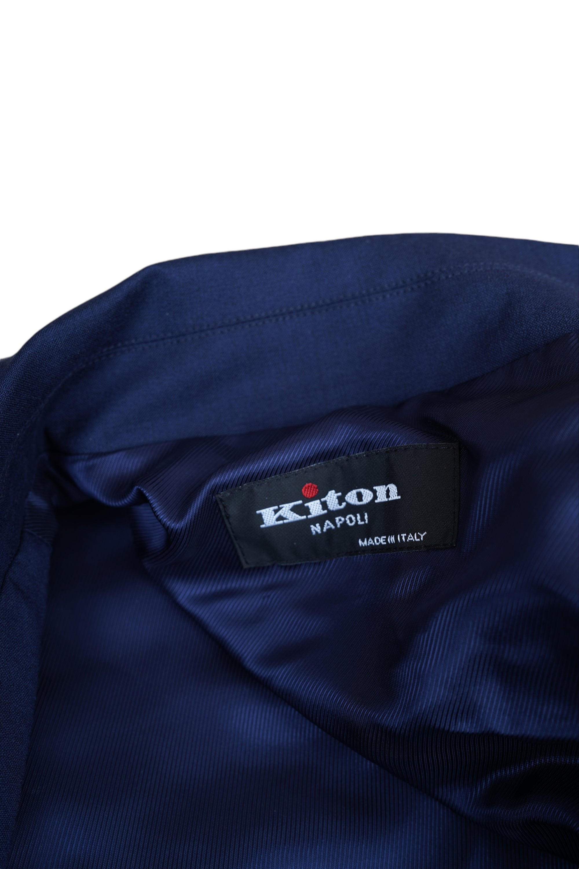 Veste-chemise Kiton Veste homme en laine bleue avec boutons-pression et fermeture éclair dissimulée