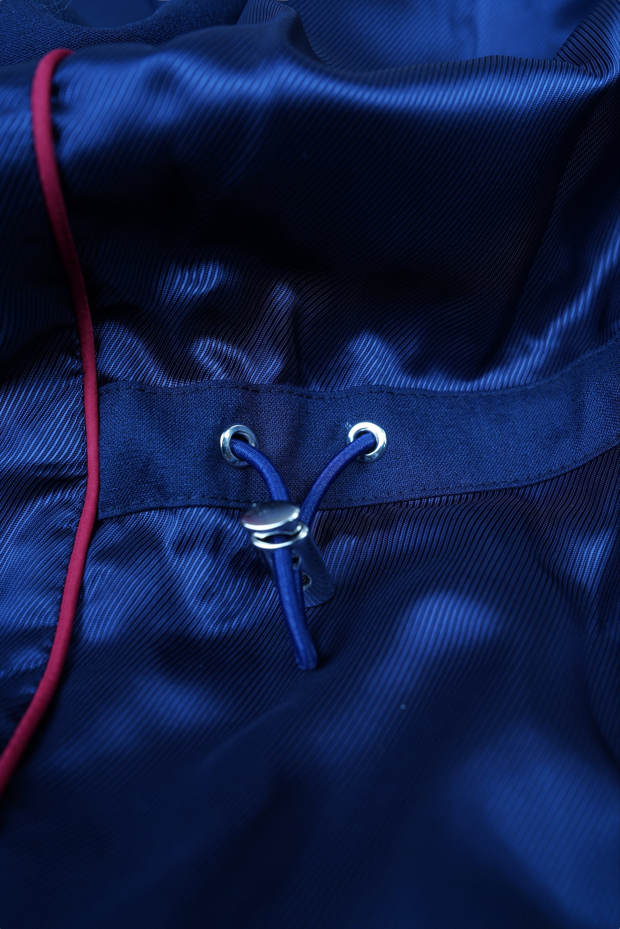 Veste-chemise Kiton Veste homme en laine bleue avec boutons-pression et fermeture éclair dissimulée