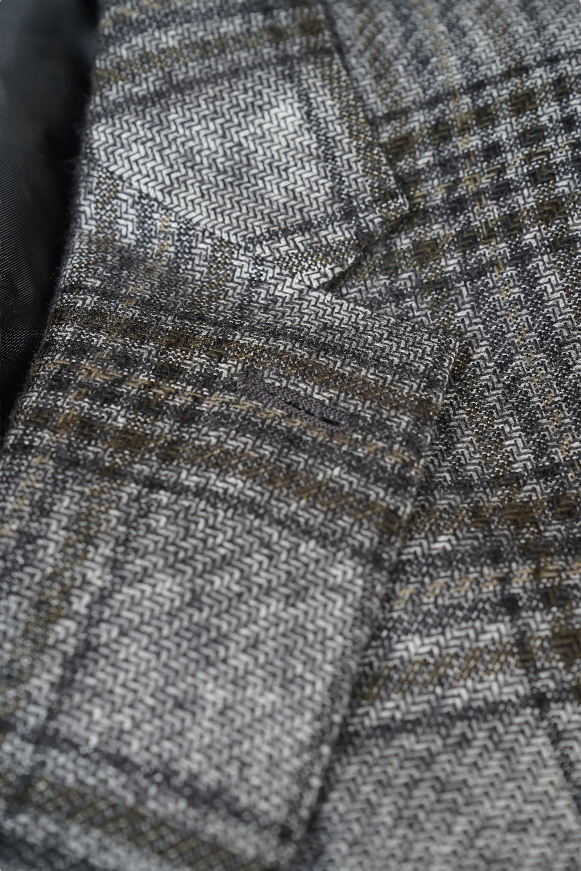 Ermenegildo Zegna Veste Veste en soie/cachemire Hommes Veste glencheck