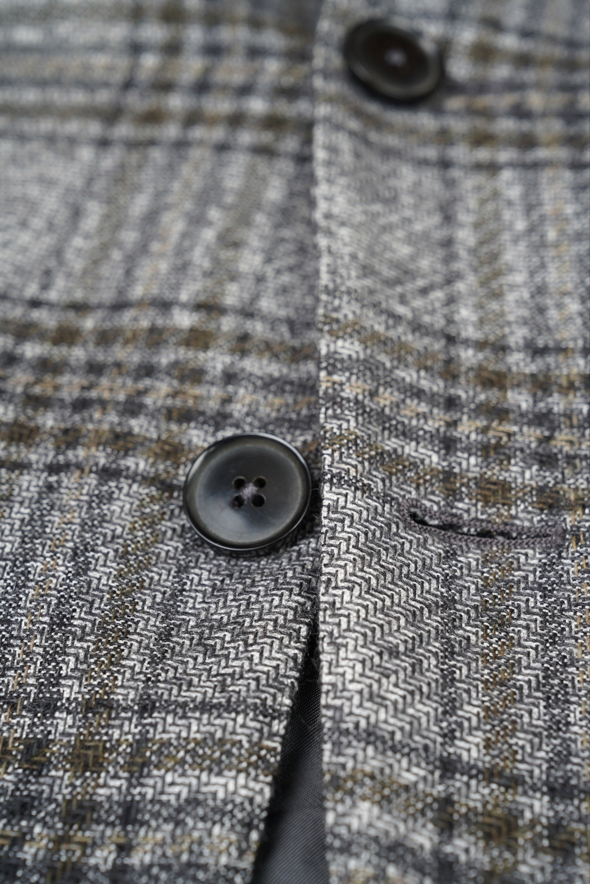 Ermenegildo Zegna Veste Veste en soie/cachemire Hommes Veste glencheck