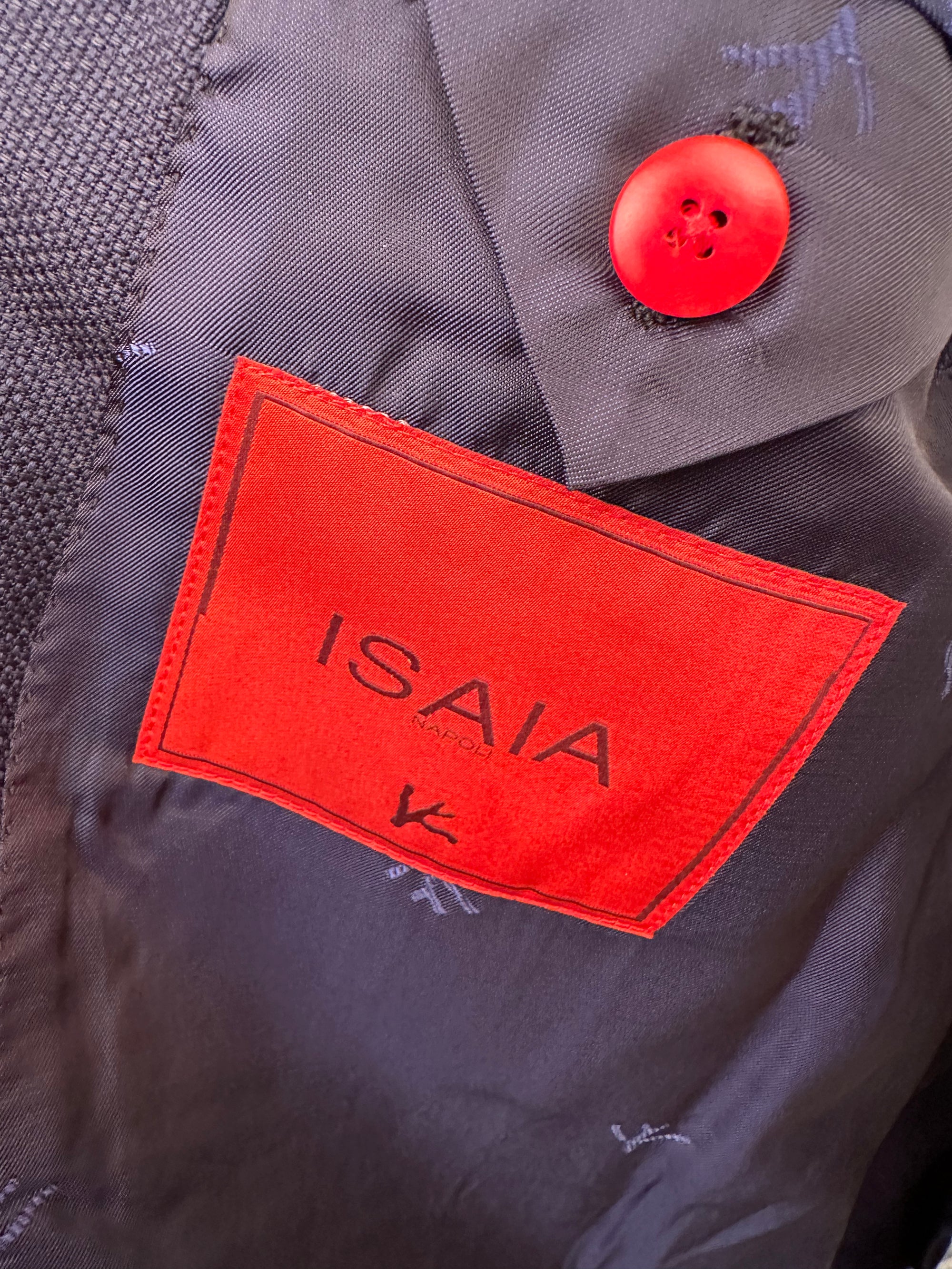Veste Isaia Hopsack 50 bleu