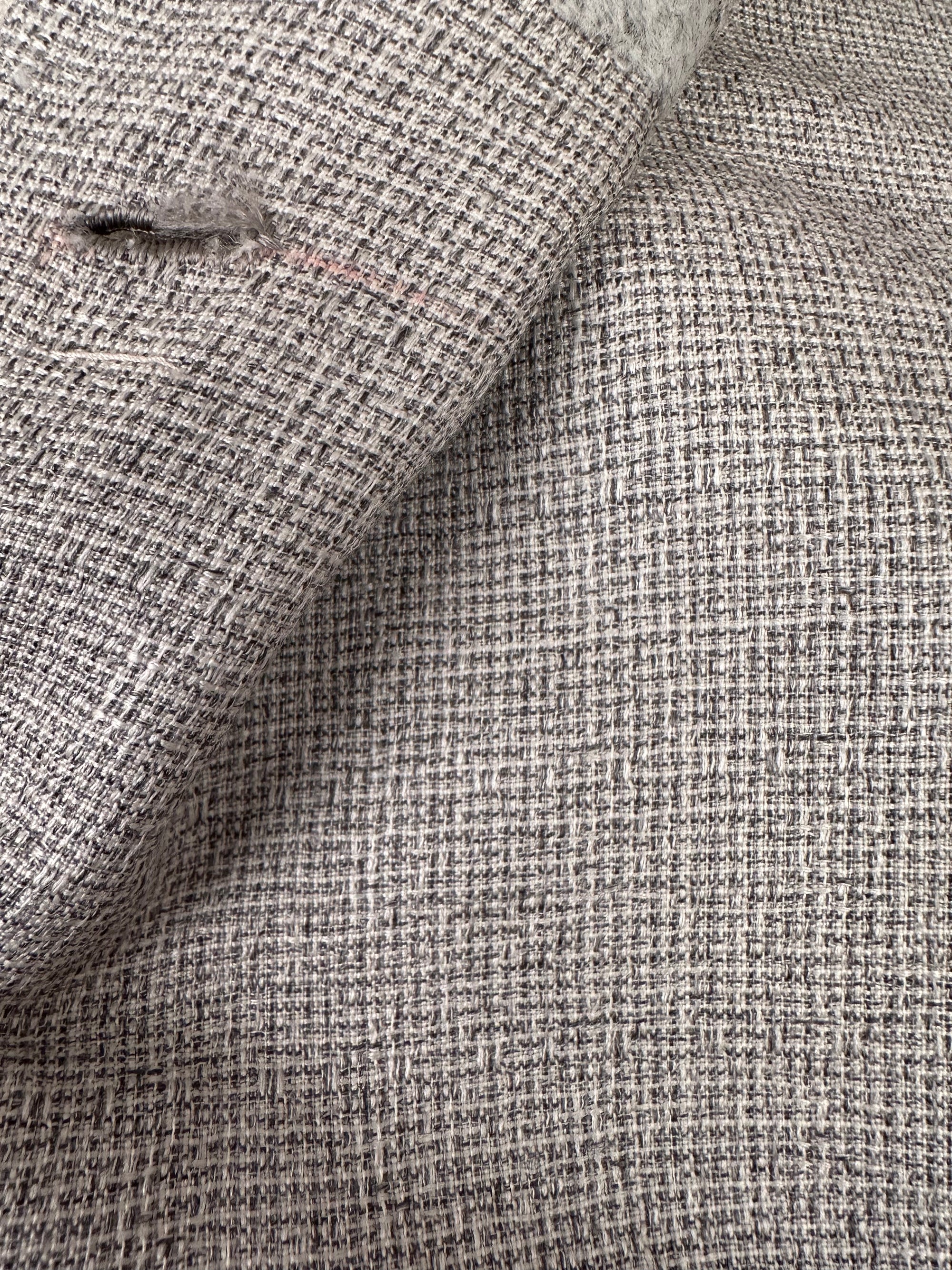 Kiton Veste Blazer Cachemire/Soie Gris Veste courte d'été