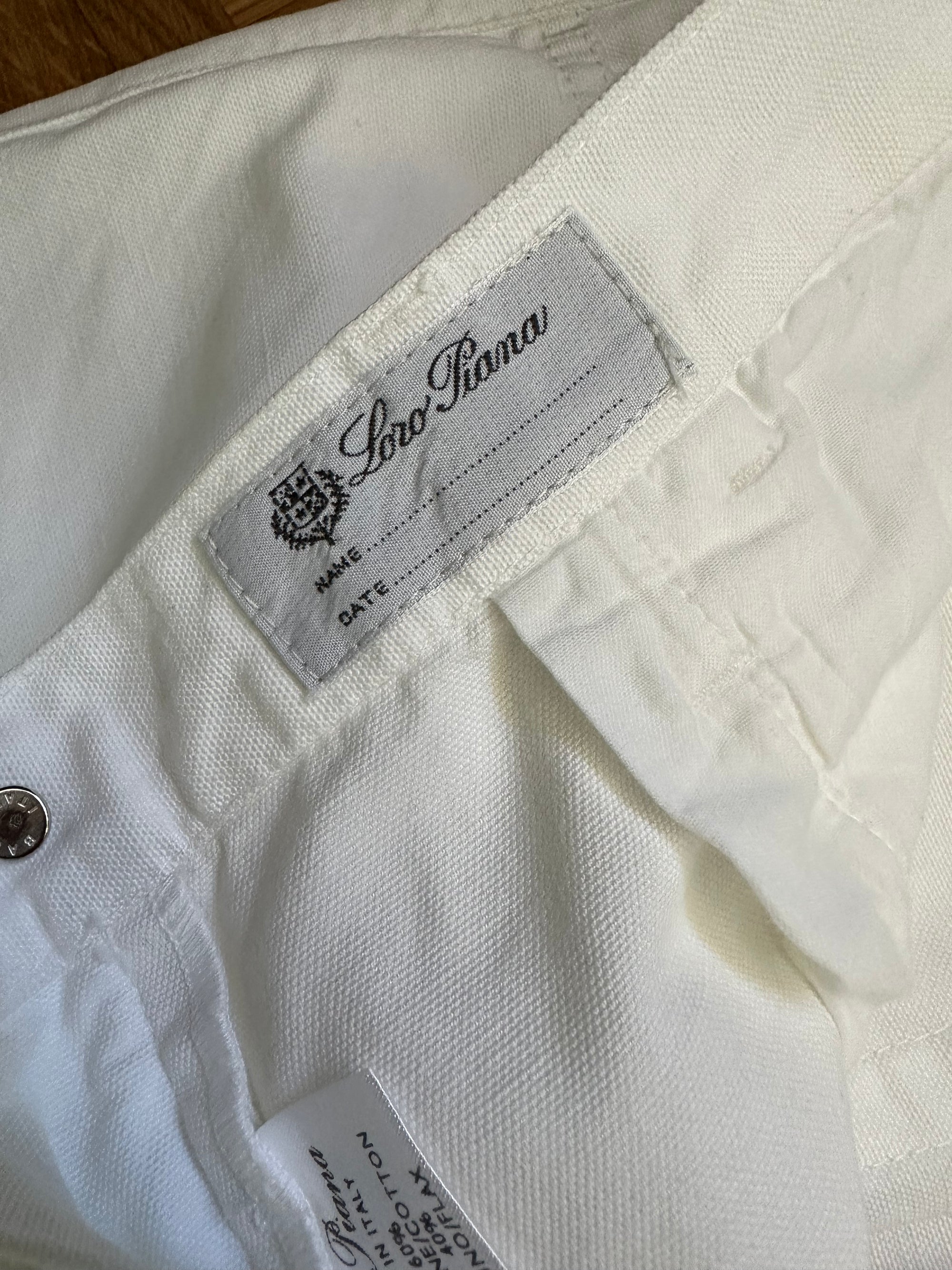 Loro Piana pantalon blanc