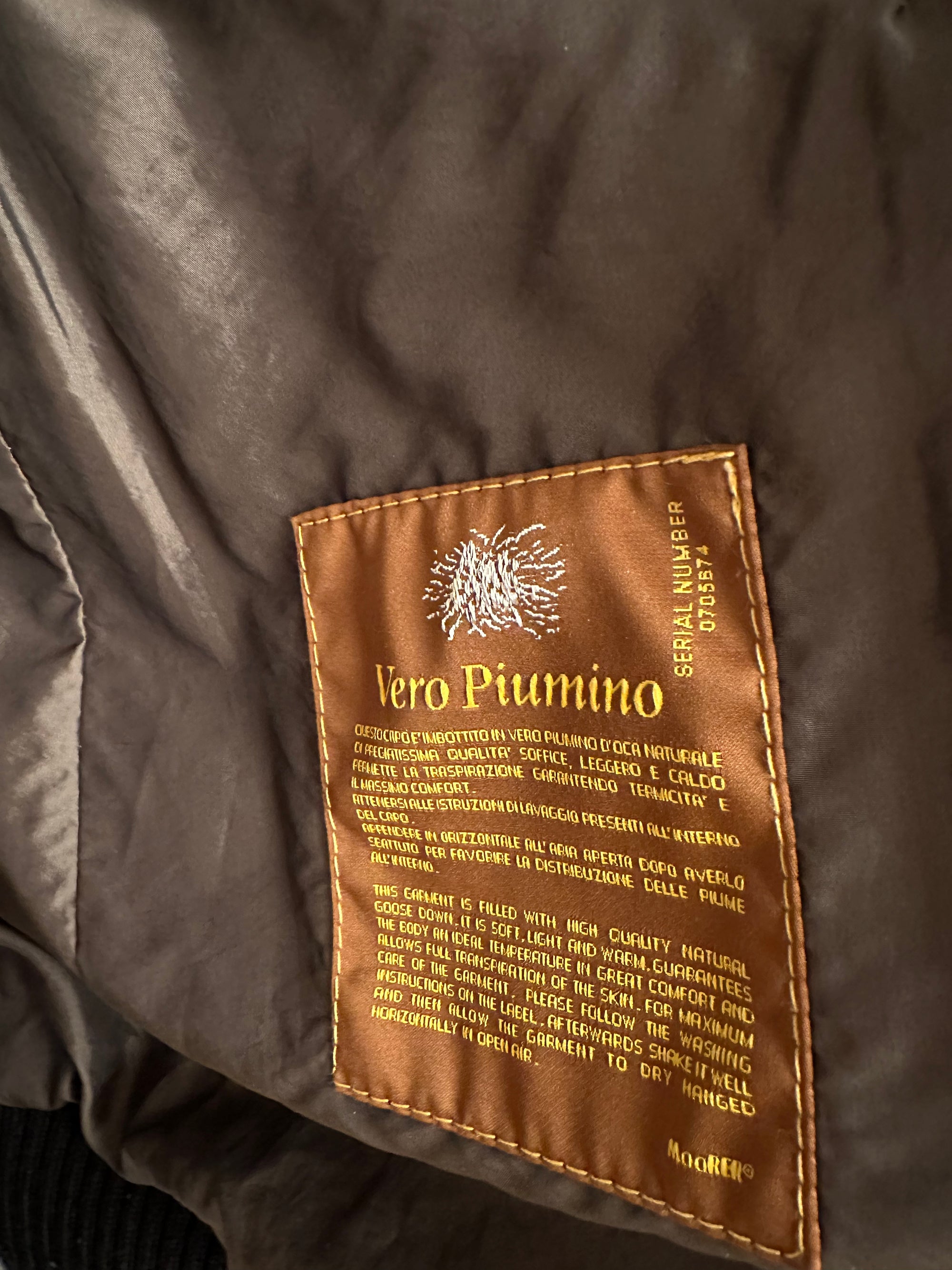 Veste bomber en duvet Moorer