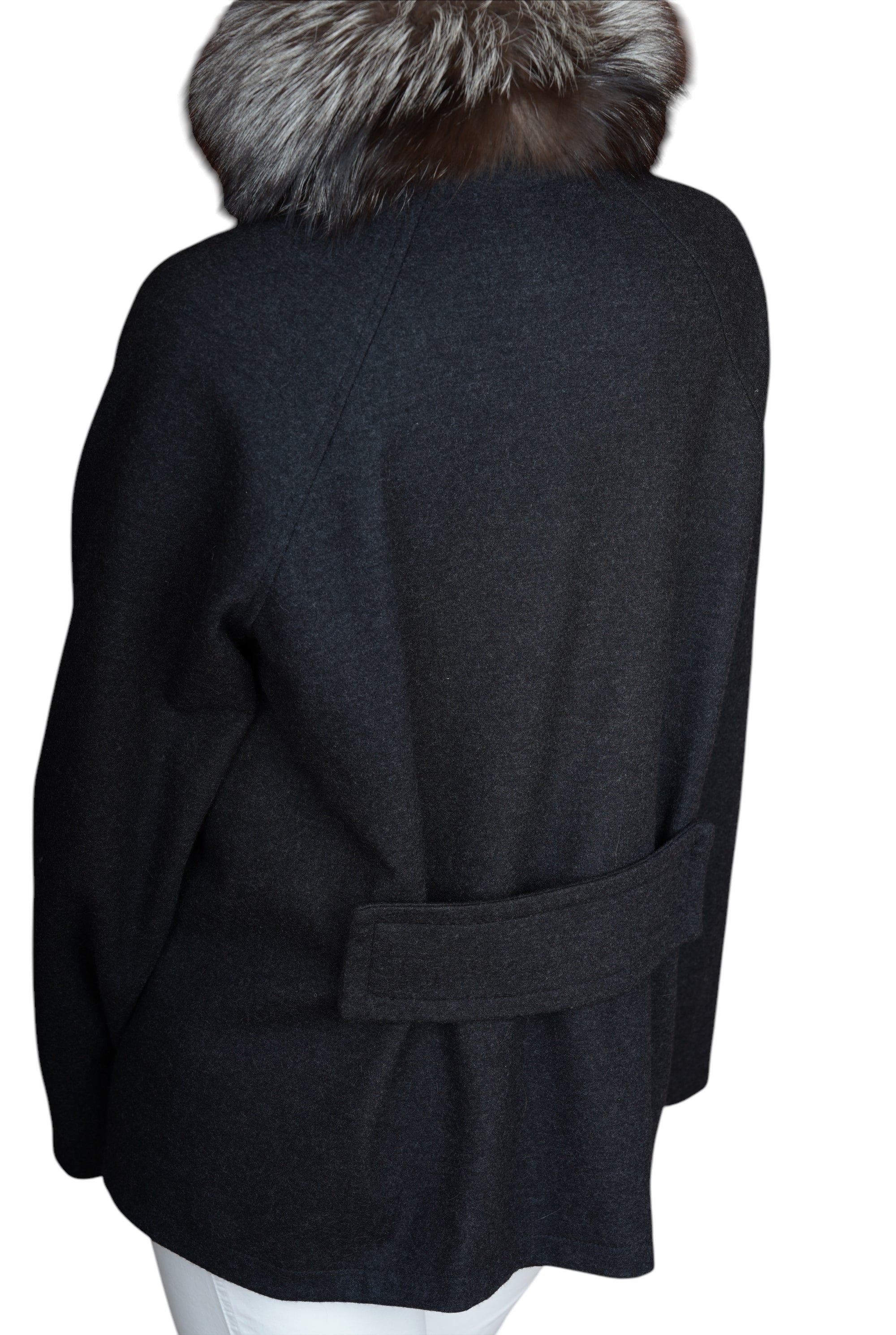Brunello Cucinelli Manteau Cachemire Femme Marron Incrustation de soie
