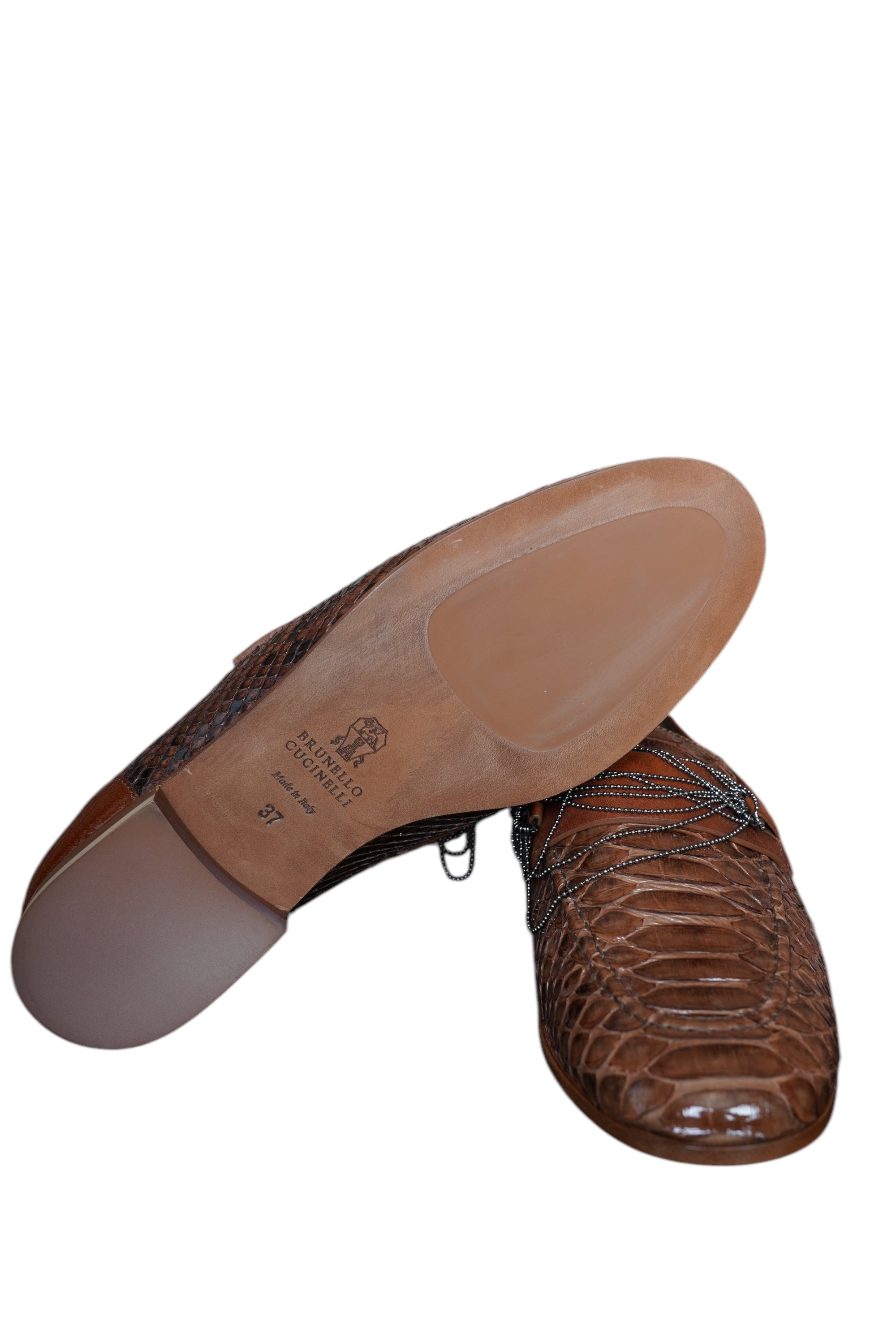 Brunello Cucinelli Chaussures Bottes en cuir de veau pour femmes avec fourrure/doublure de cachemire