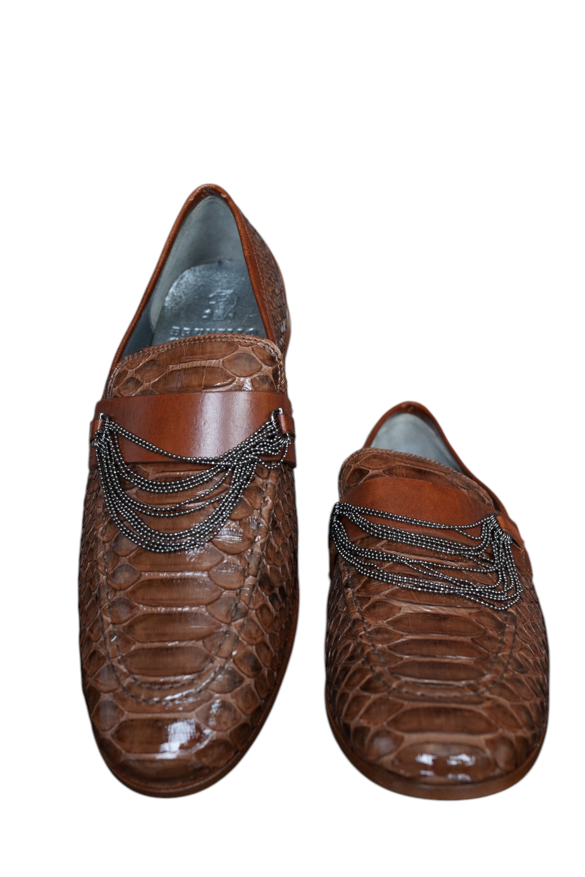 Brunello Cucinelli Chaussures Bottes en cuir de veau pour femmes avec fourrure/doublure de cachemire