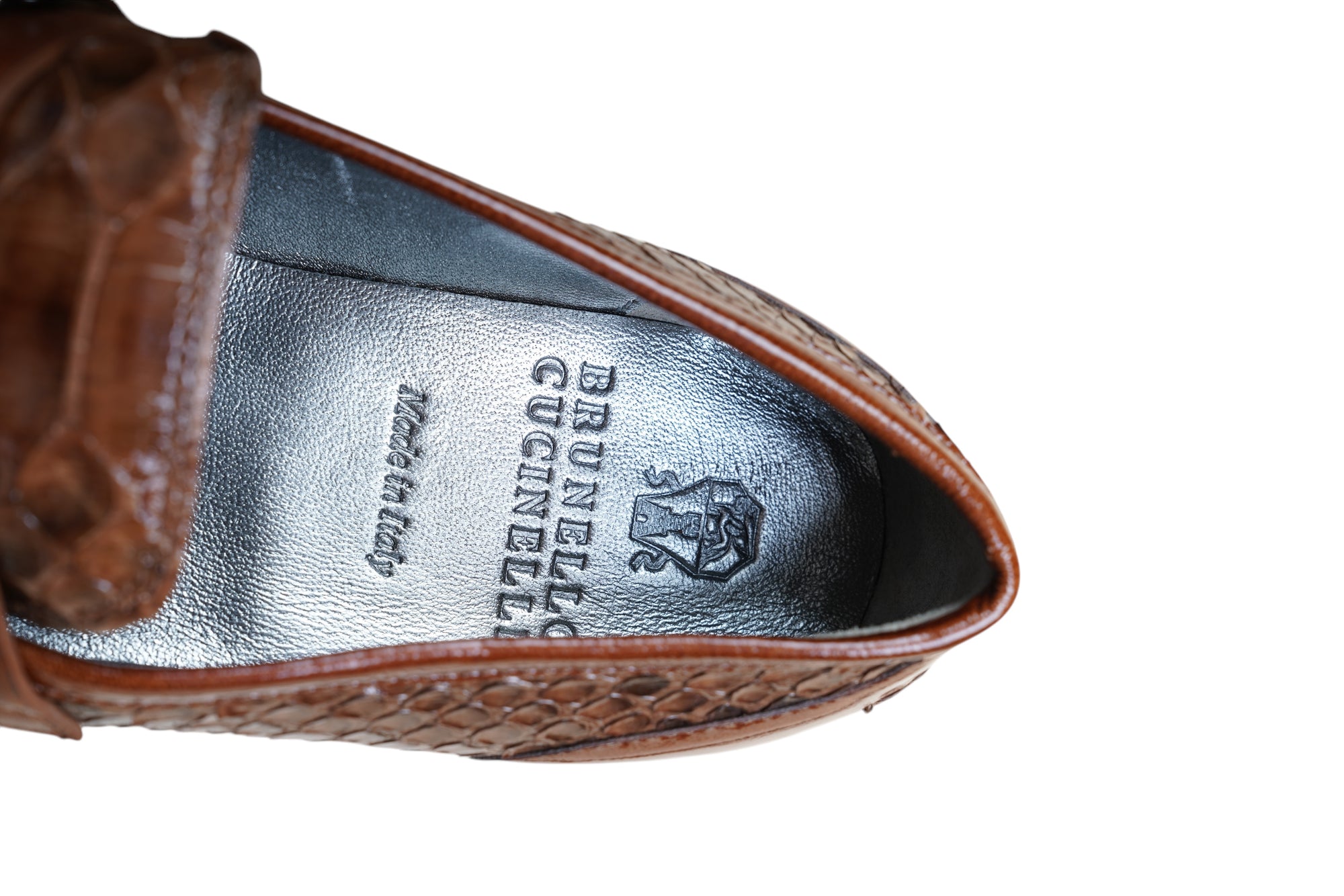 Brunello Cucinelli Chaussures Bottes en cuir de veau pour femmes avec fourrure/doublure de cachemire