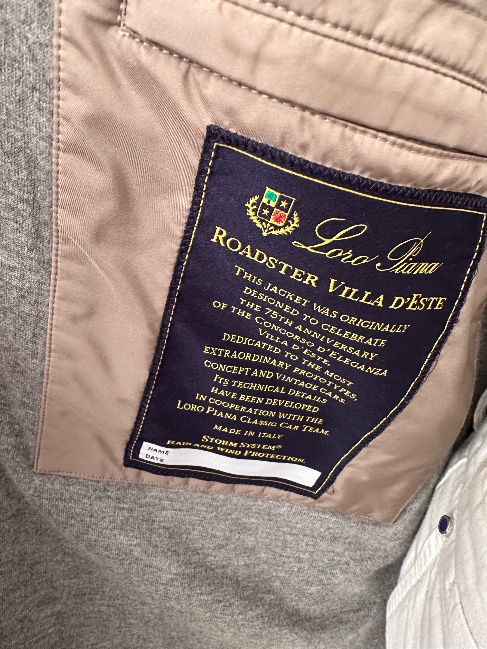 Loro Piana Veste matelassée Roadster Villa D'Este avec cachemire