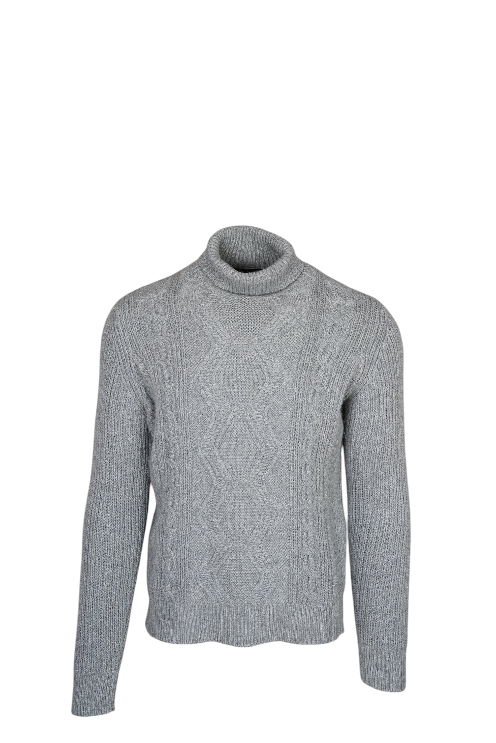 Loro Piana Pull-over Coton Câblé Marine M