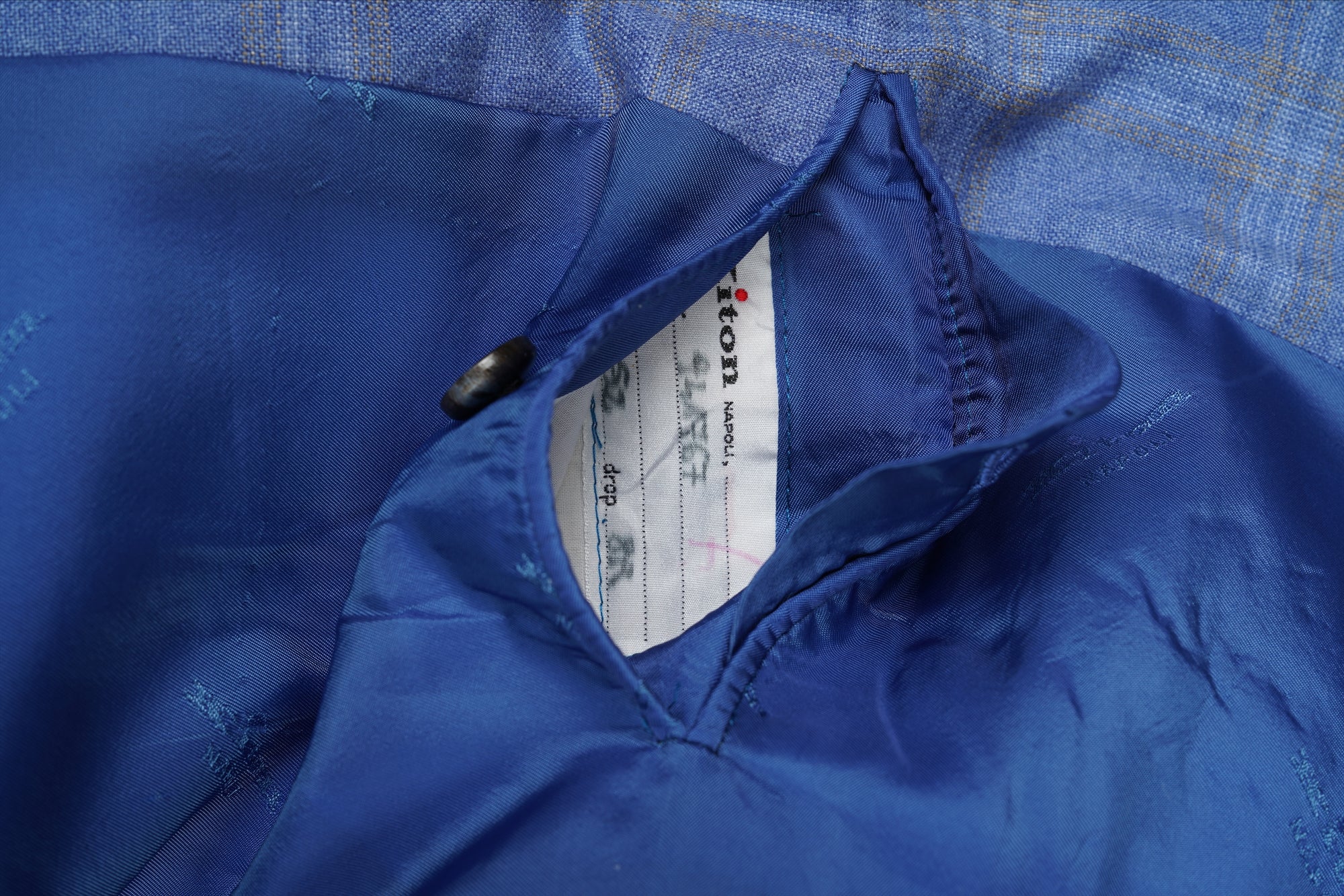 Kiton veste blazer coton blanc 54 été nouveau