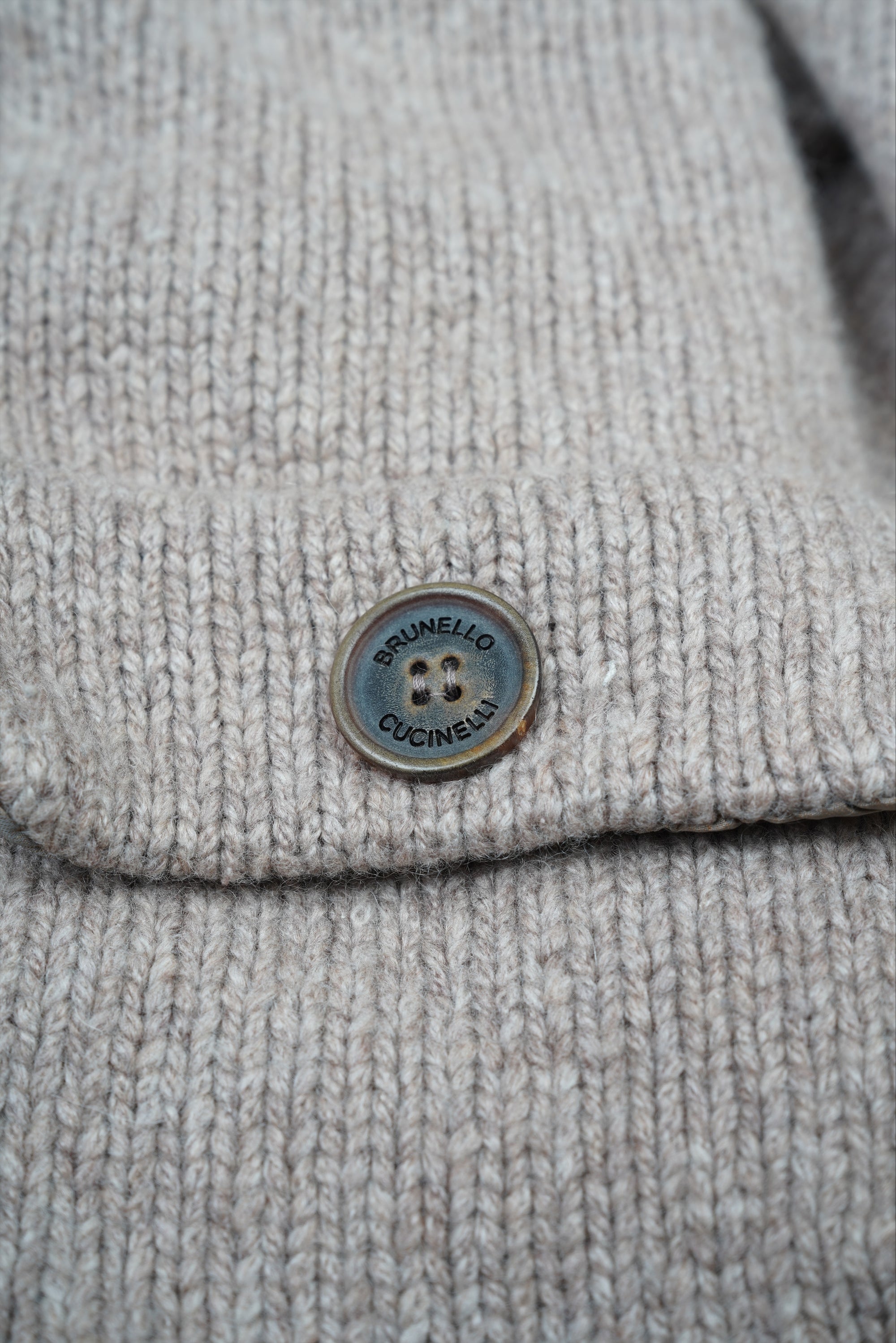 Brunello Cucinelli Manteau Cachemire Femme Marron Incrustation de soie