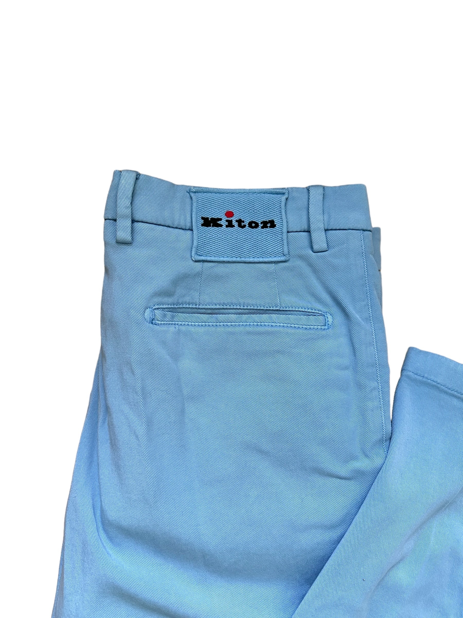 Kiton pantalon chino bleu clair art. n° : 1010