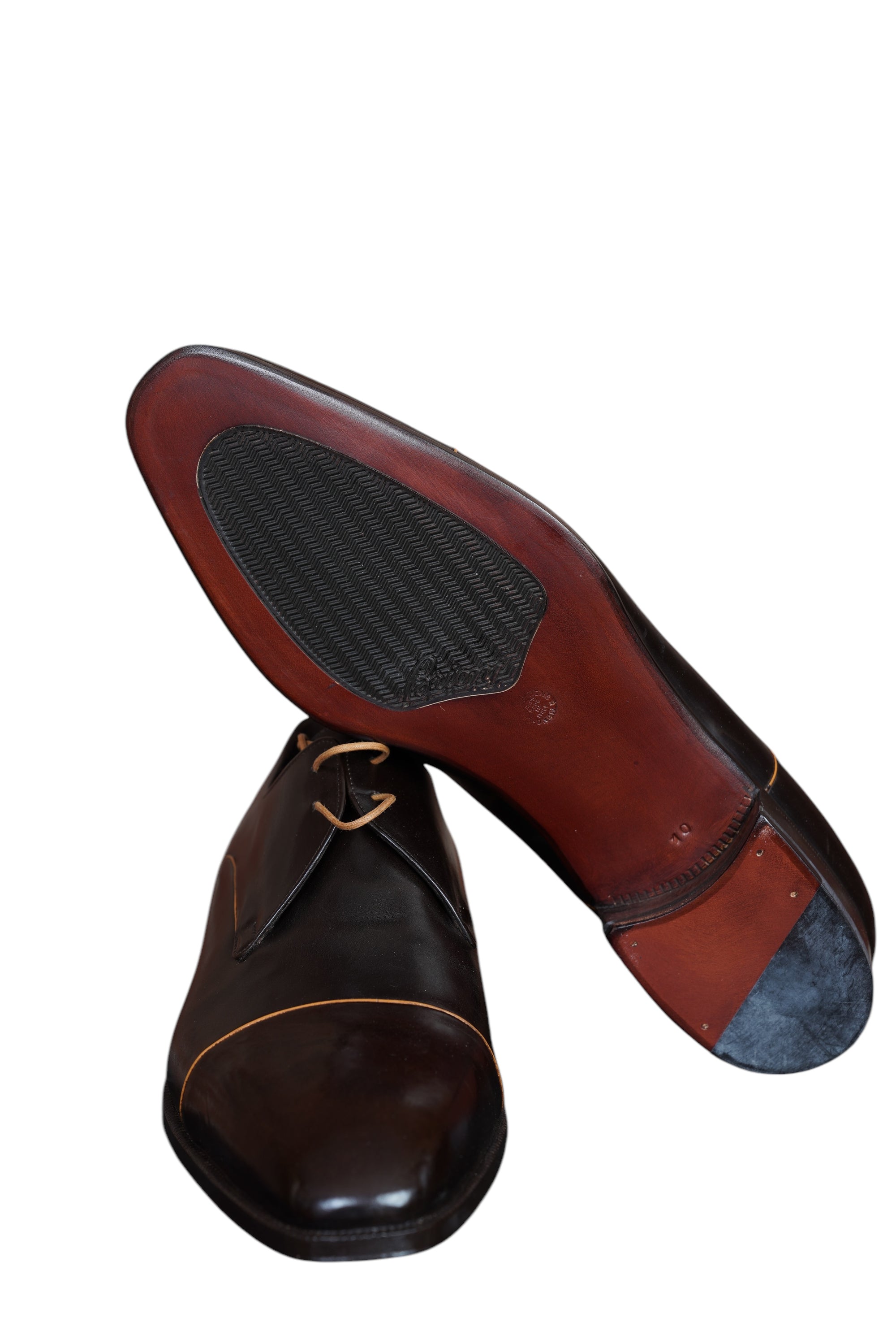 Brioni chaussures de sport crocodile daim 44 UK 10 nouvelles chaussures alligator marron