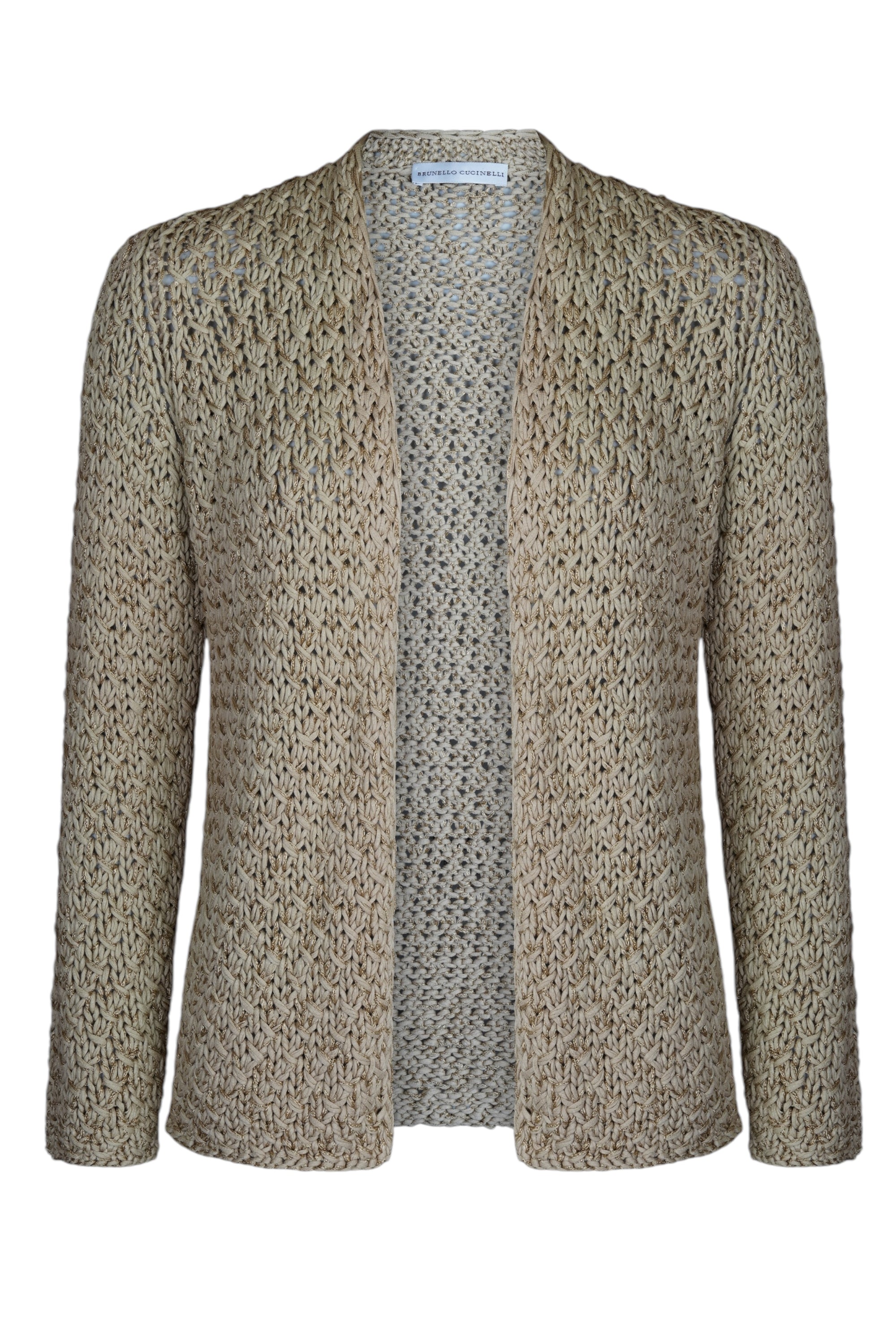 Brunello Cucinelli Cardigan Veste Femme Lin/Soie Dazzling
