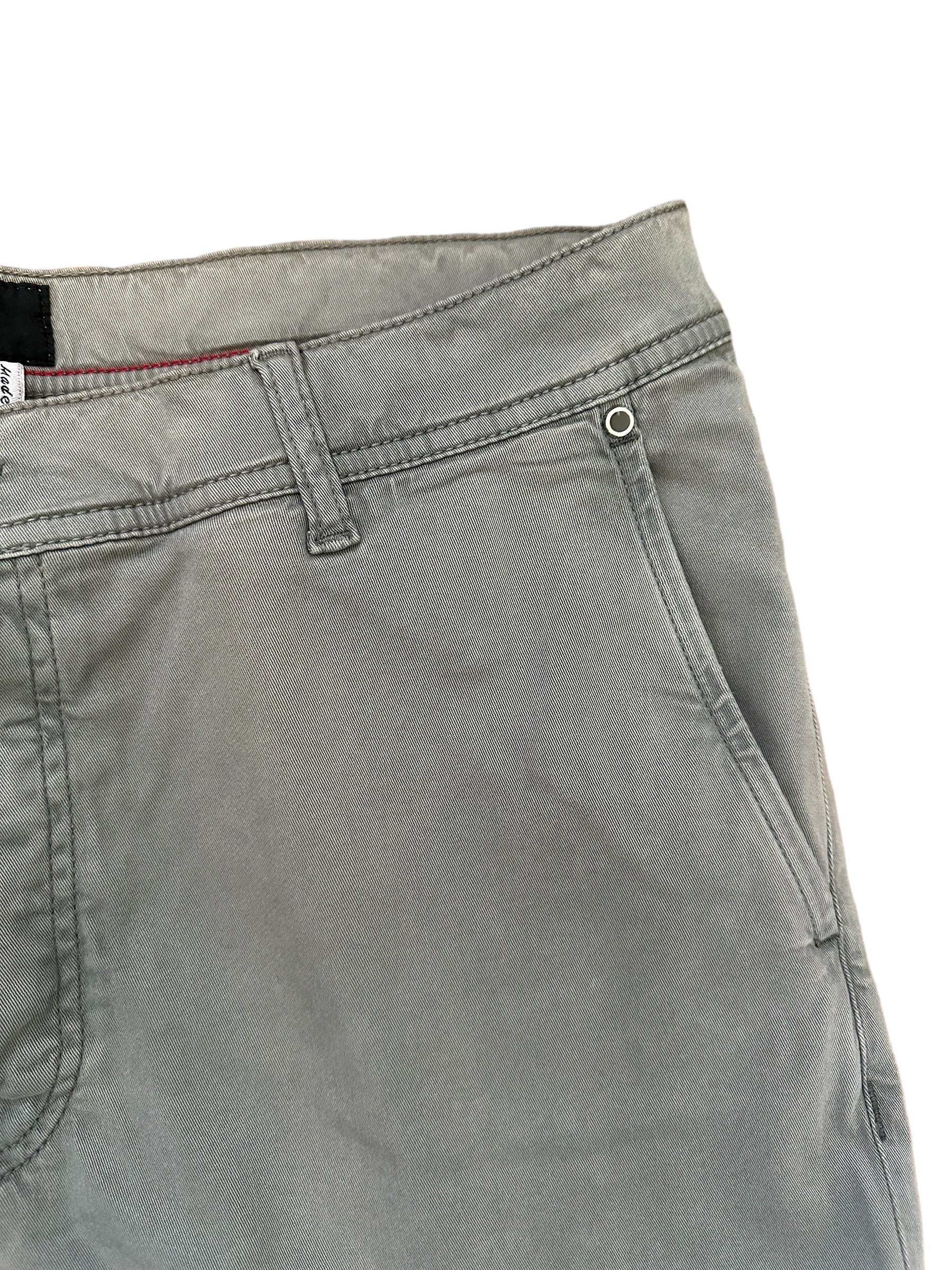 Kiton Chino pantalon Lycocell 38 Art. 10040 gris Nouveau