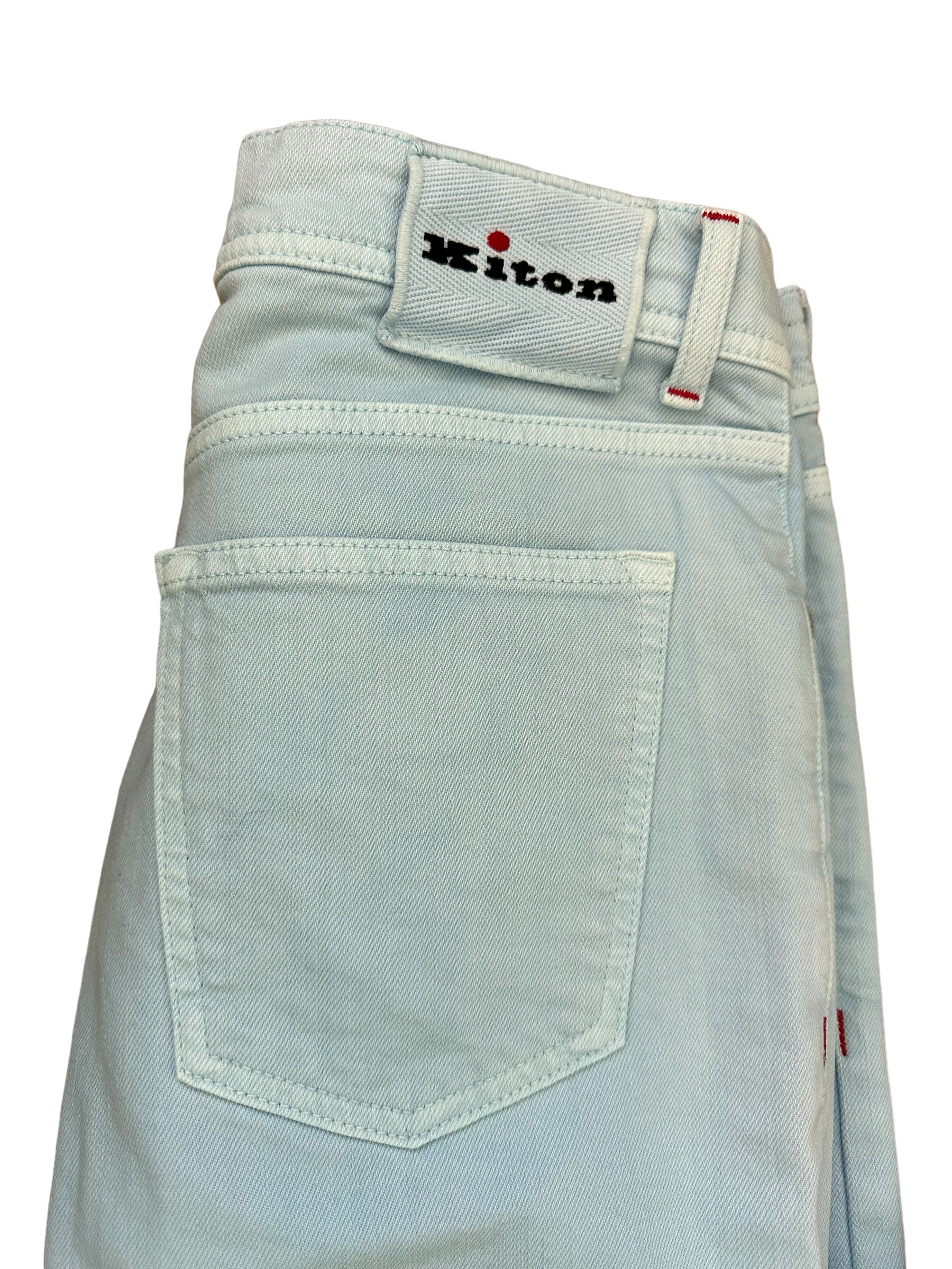 Kiton Jeans Chino Bleu 33 (32,31) Slim Article n° : 10041 nouveau