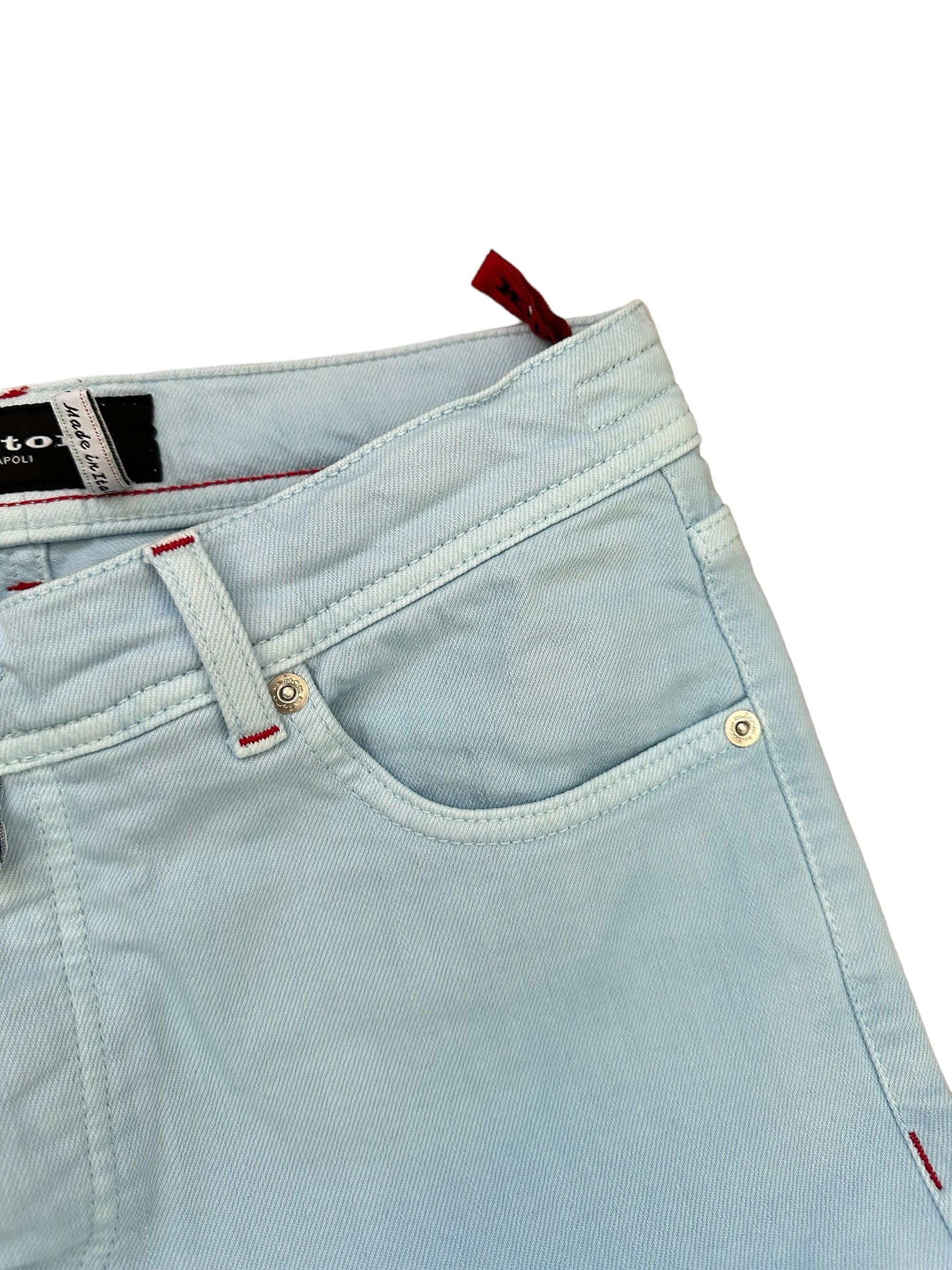 Kiton Jeans Chino Bleu 33 (32,31) Slim Article n° : 10041 nouveau