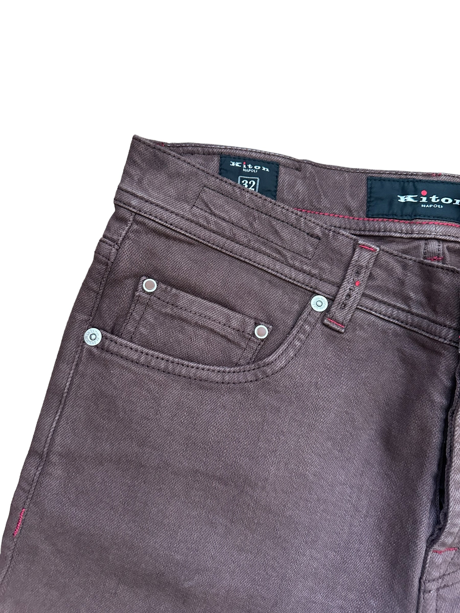 Kiton Chino new brown 32 (30,31) Slim Item no.:1044