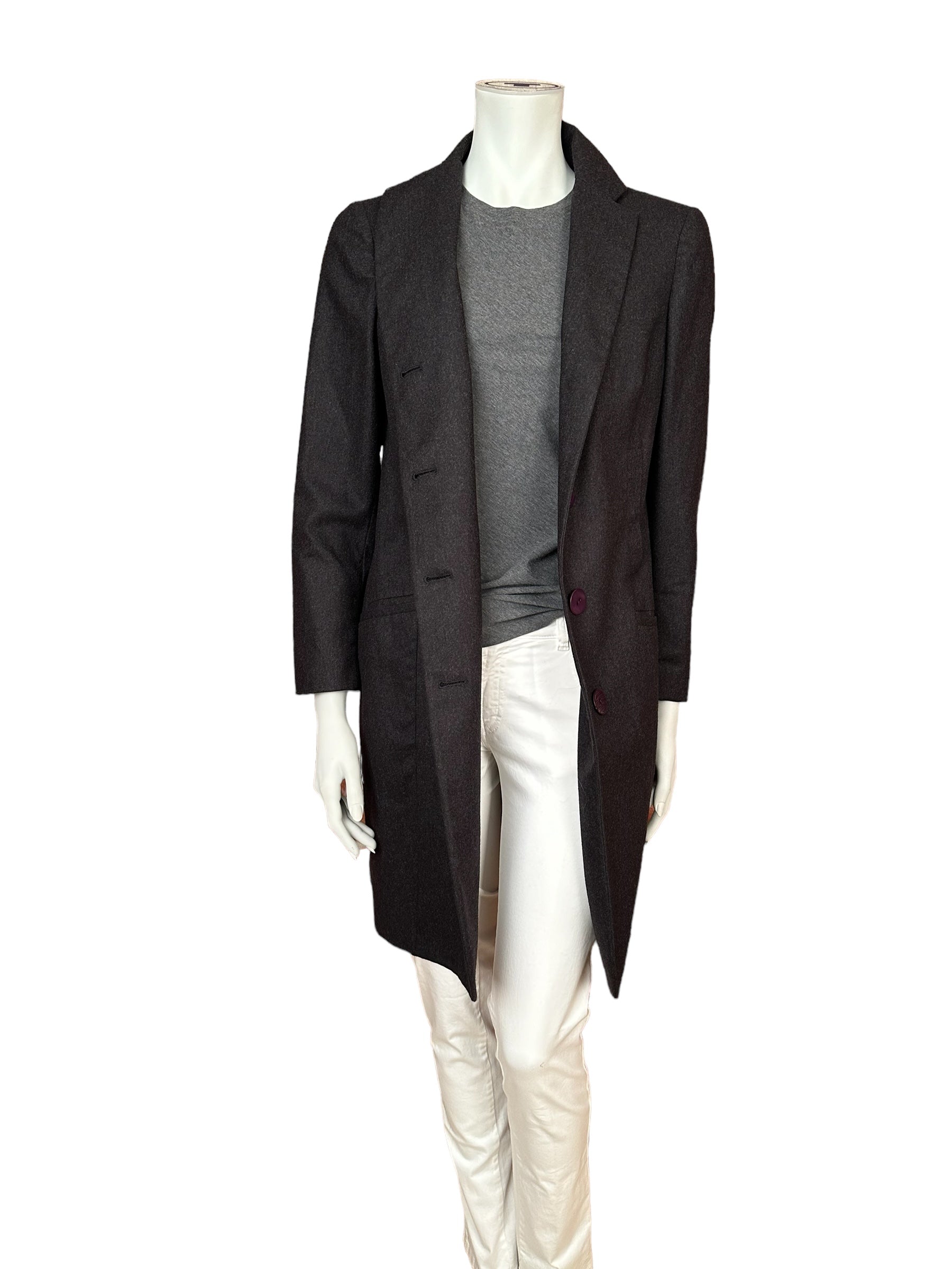 Brunello Cucinelli manteau long léger en cachemire IT 46 (DE 40/42)