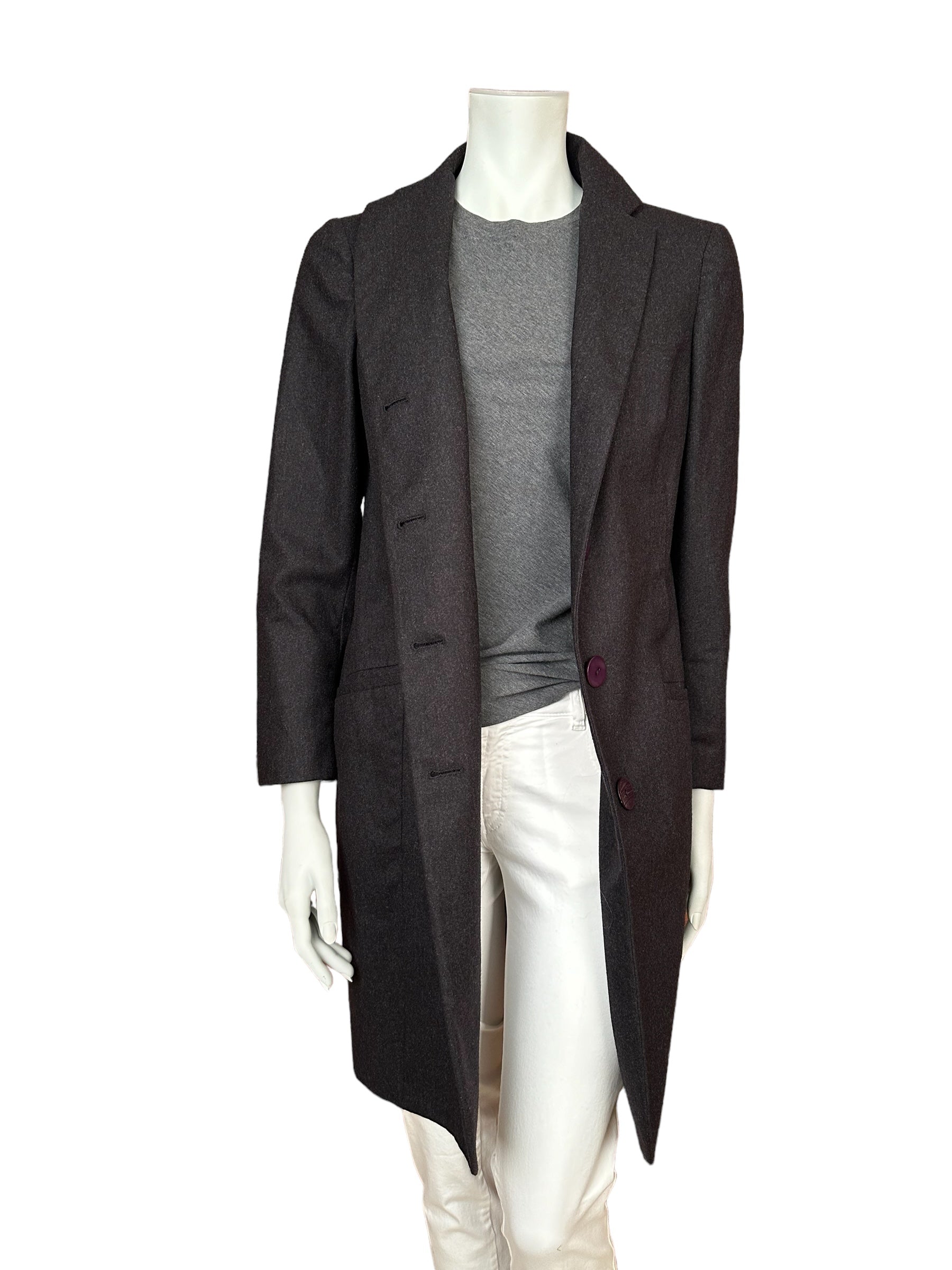Brunello Cucinelli manteau long léger en cachemire IT 46 (DE 40/42)