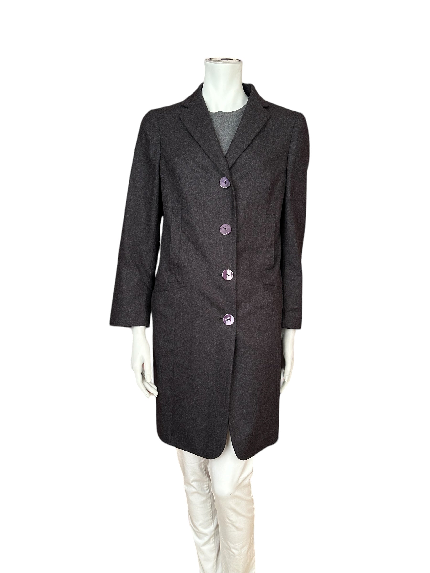 Brunello Cucinelli manteau long léger en cachemire IT 46 (DE 40/42)