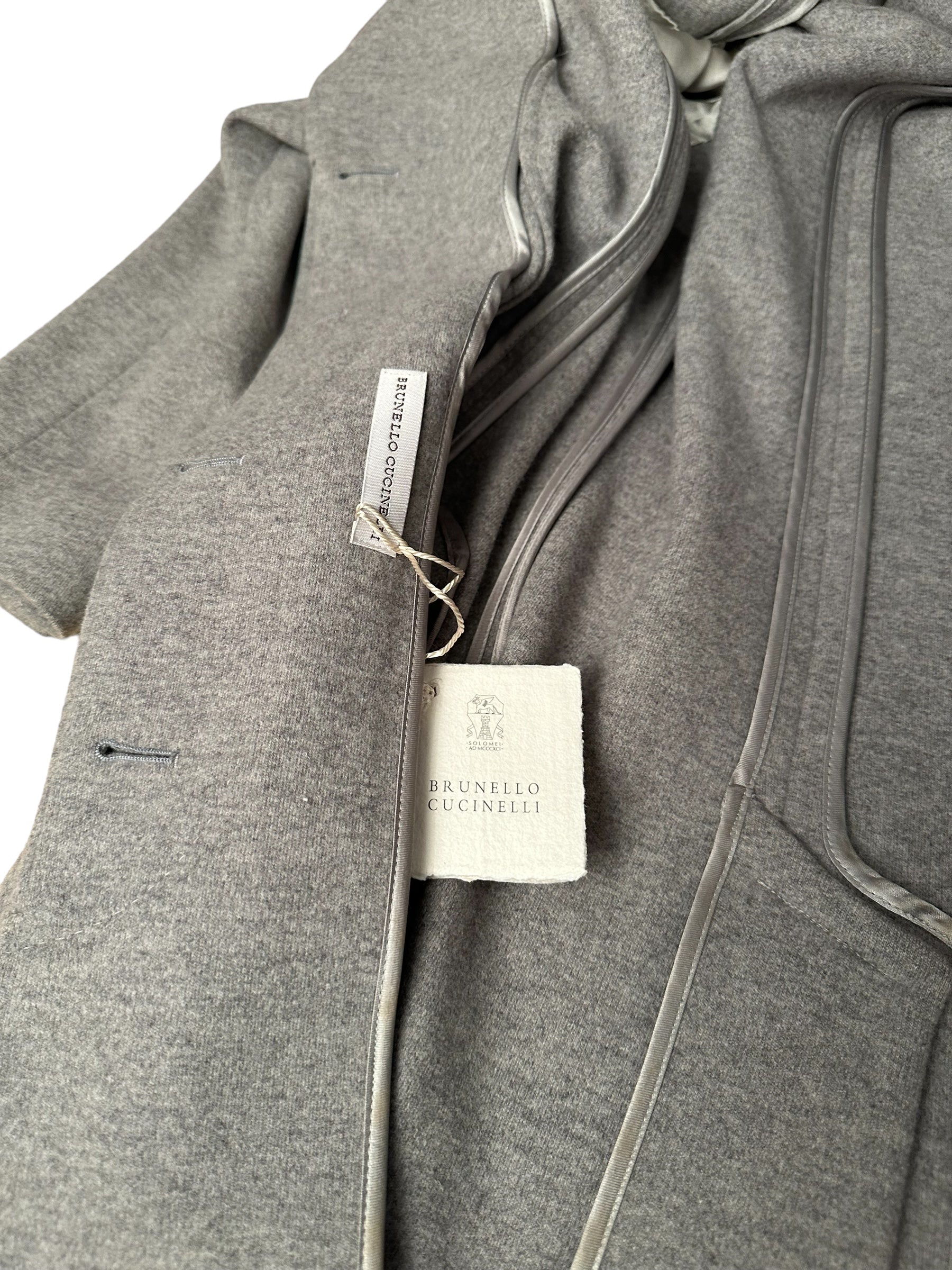 Brunello Cucinelli Manteau Femme Laine légère Nouveau 36/38 FR