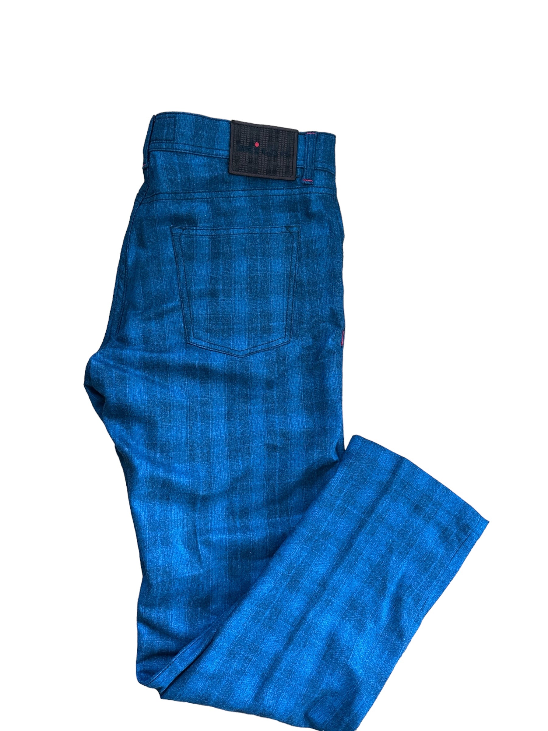 Kiton Hose Wolle mit Kaschmir 34 (33) blau neu
