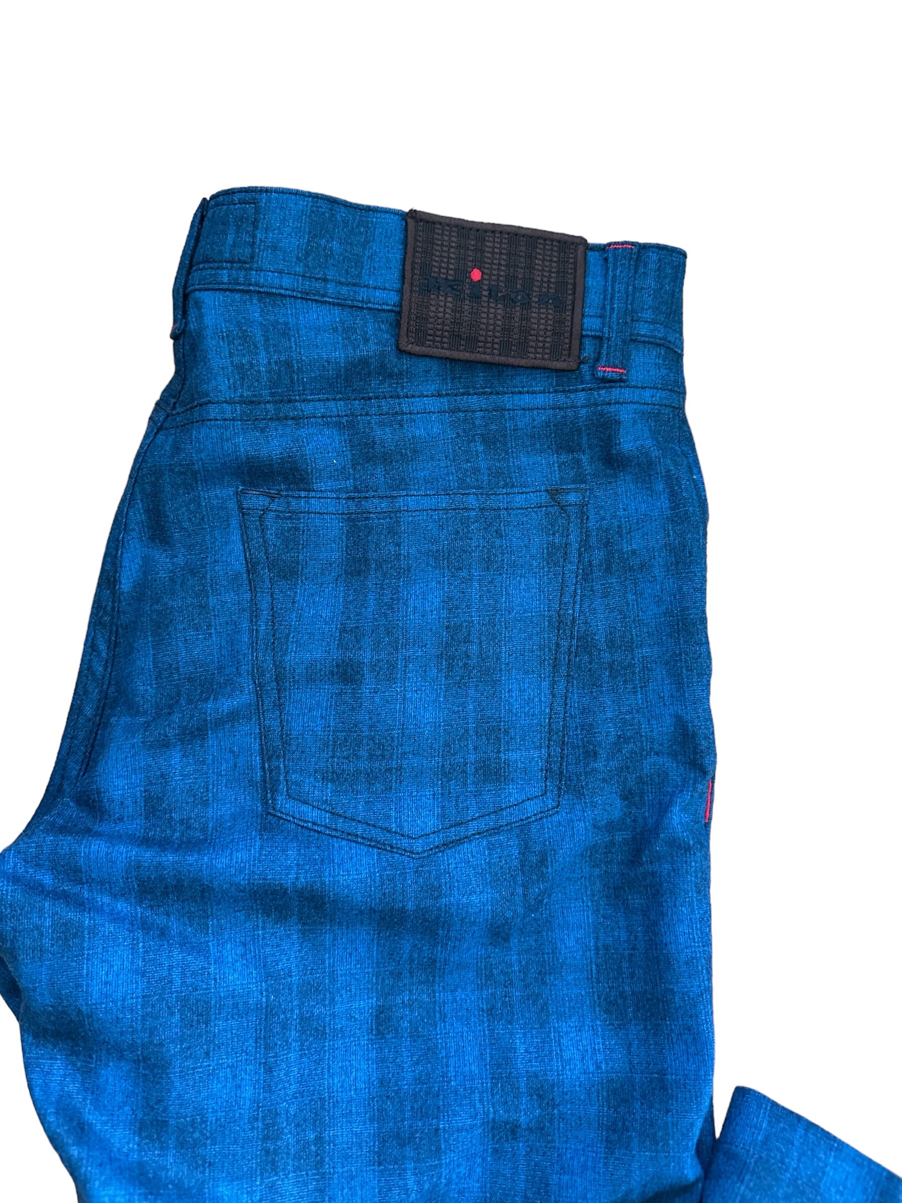 Kiton Hose Wolle mit Kaschmir 34 (33) blau neu