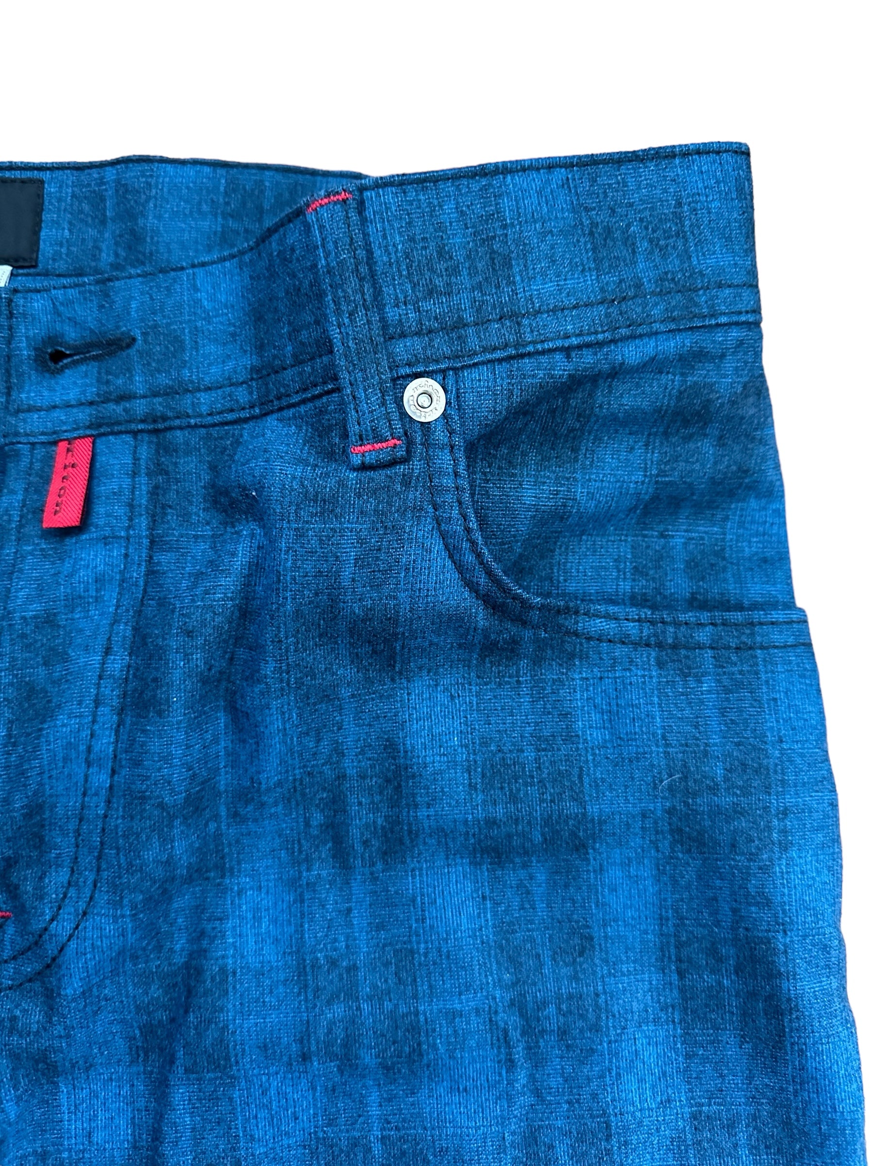Kiton Hose Wolle mit Kaschmir 34 (33) blau neu