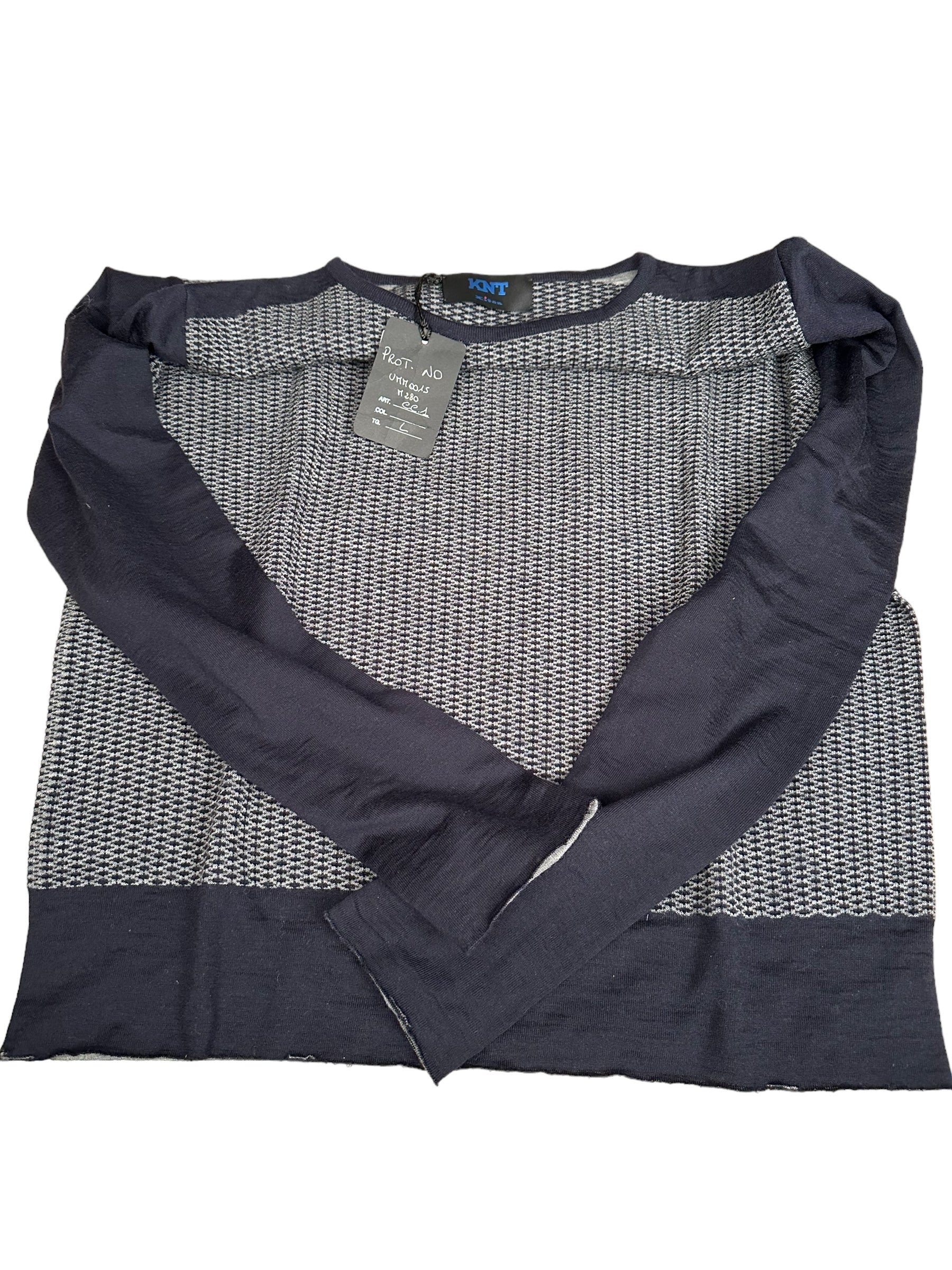 Kiton Knt Pullover mit Rundhalsausschnitt Kaschmir/Seide neu