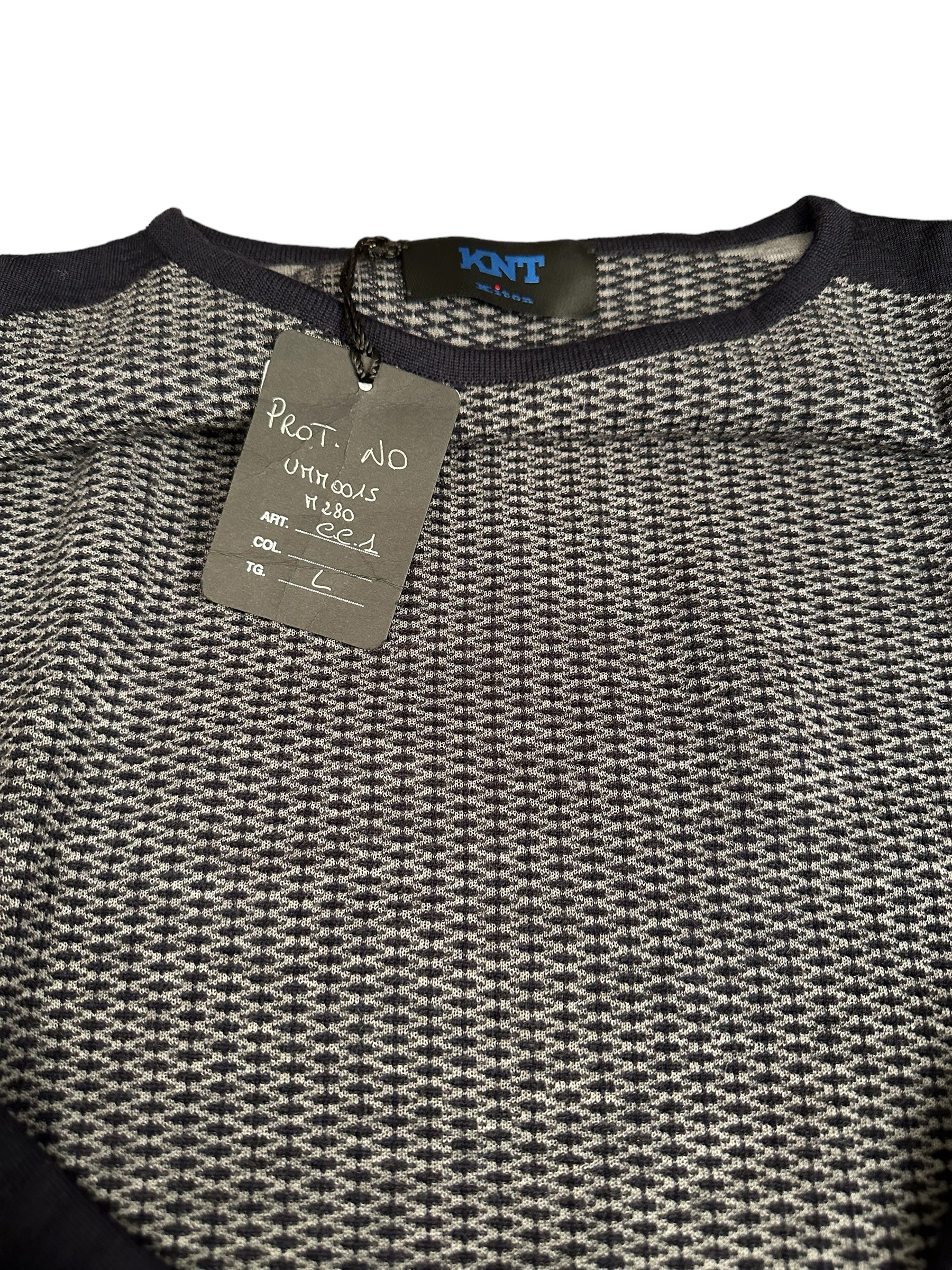 Kiton Knt Pullover mit Rundhalsausschnitt Kaschmir/Seide neu