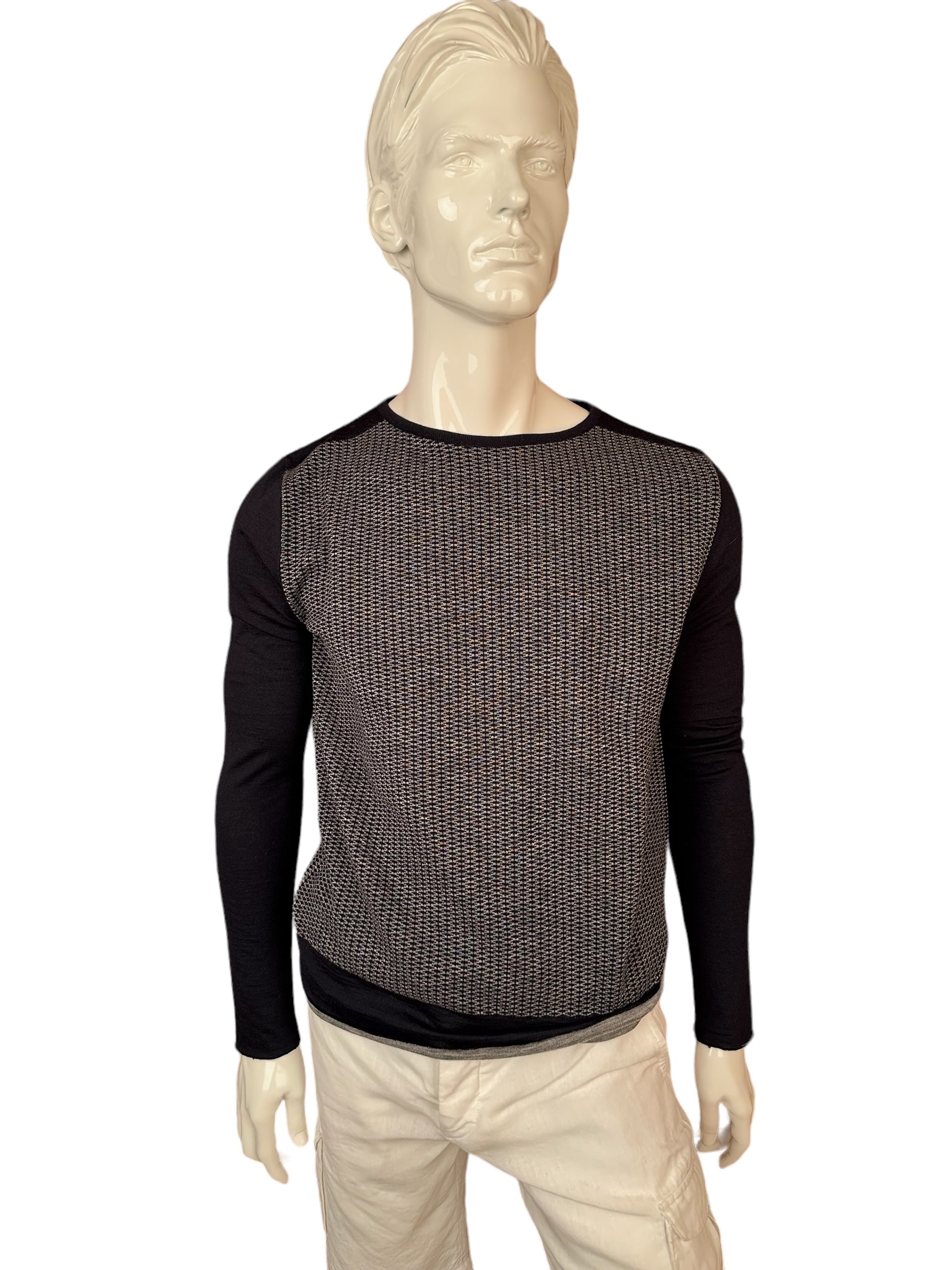 Kiton Knt Pullover mit Rundhalsausschnitt Kaschmir/Seide neu