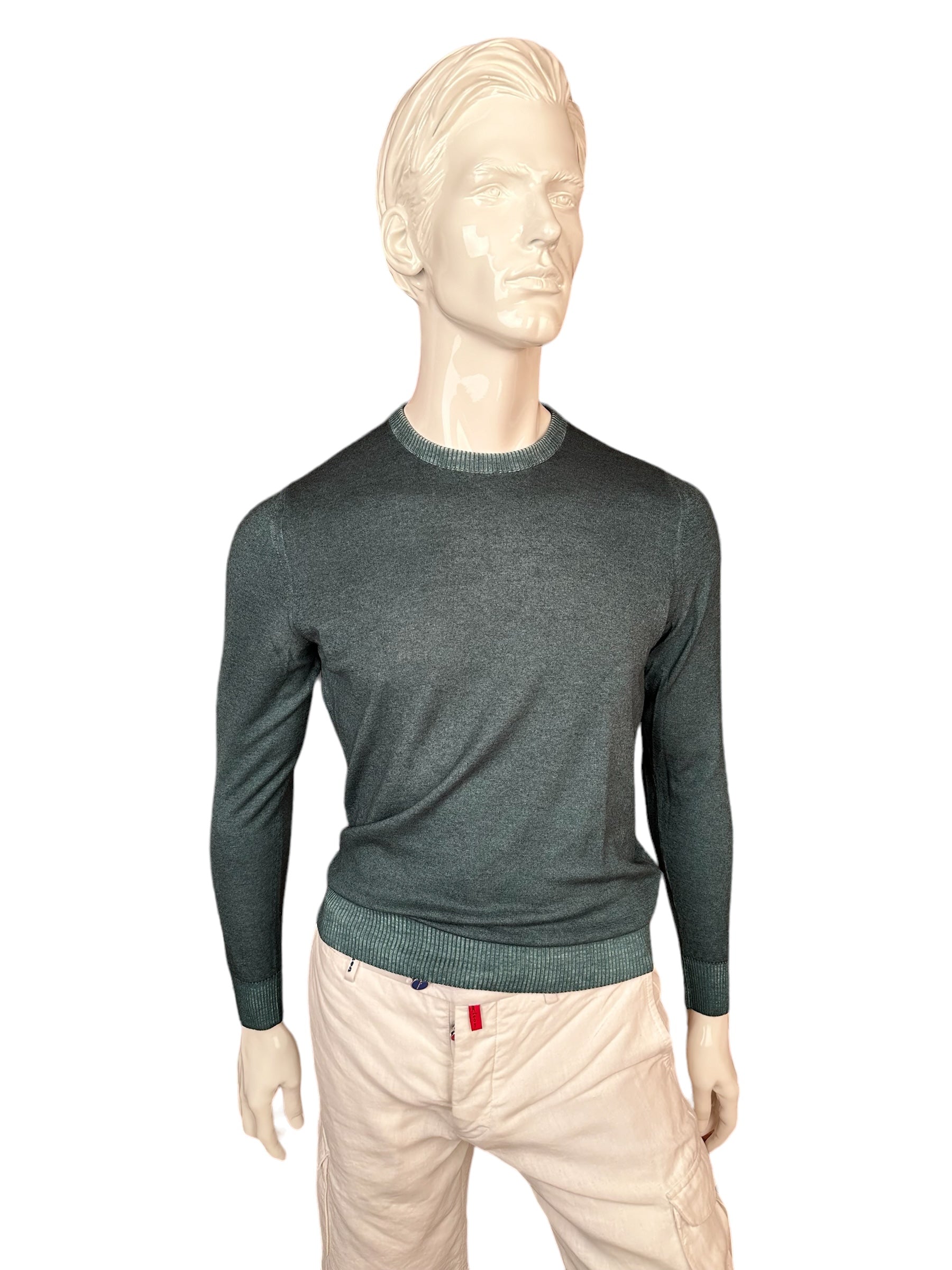 Kiton Kaschmir Nuvola Pullover Pullover Leichtes Kaschmir Neu Rundhalsausschnitt