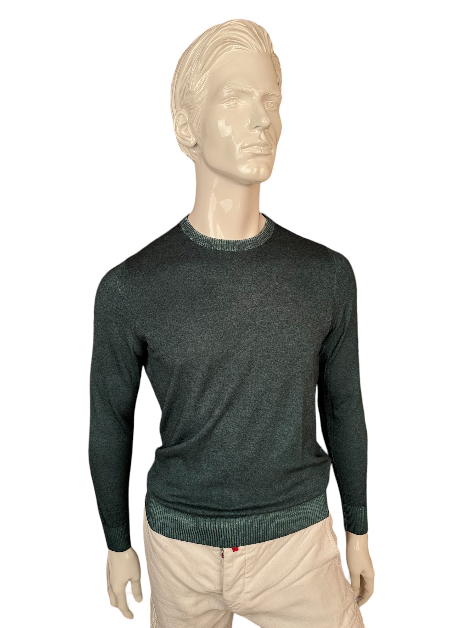 Kiton Kaschmir Nuvola Pullover Pullover Leichtes Kaschmir Neu Rundhalsausschnitt