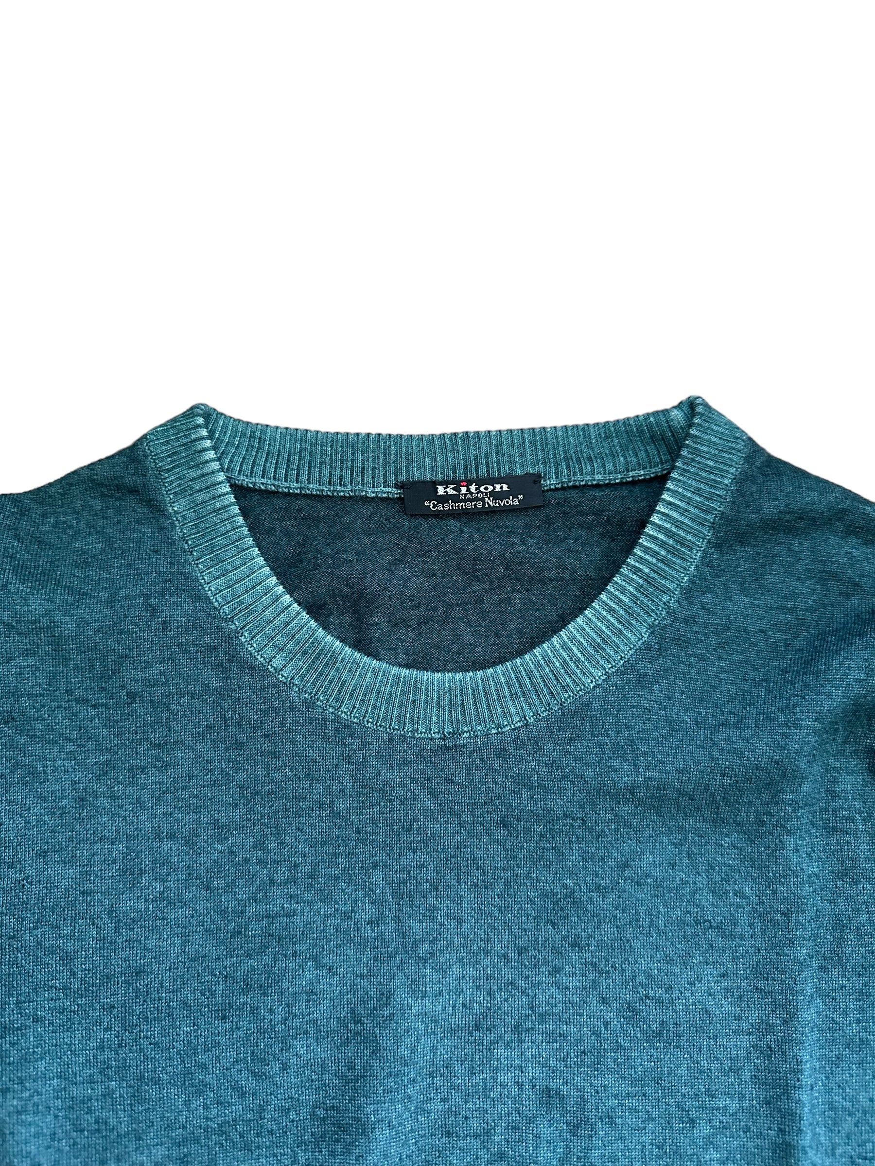 Kiton Kaschmir Nuvola Pullover Pullover Leichtes Kaschmir Neu Rundhalsausschnitt