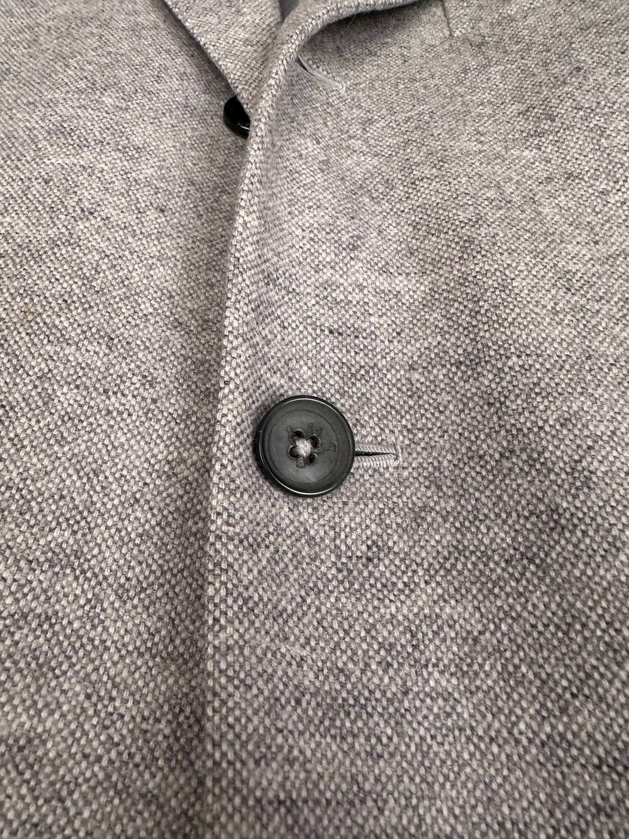 Isaia blouson blazer 48 gris aquawool