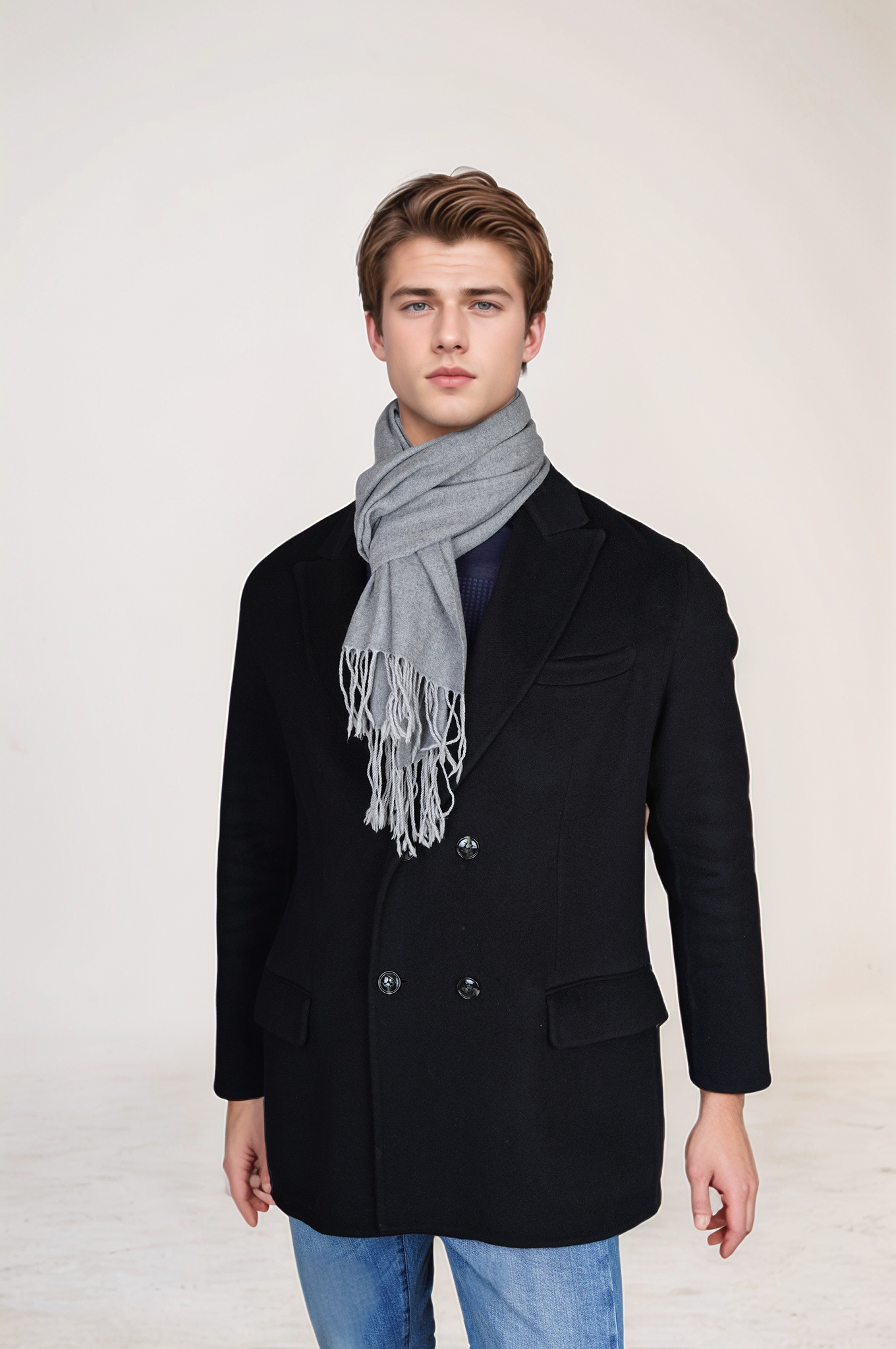 Kiton Manteau croisé en cachemire