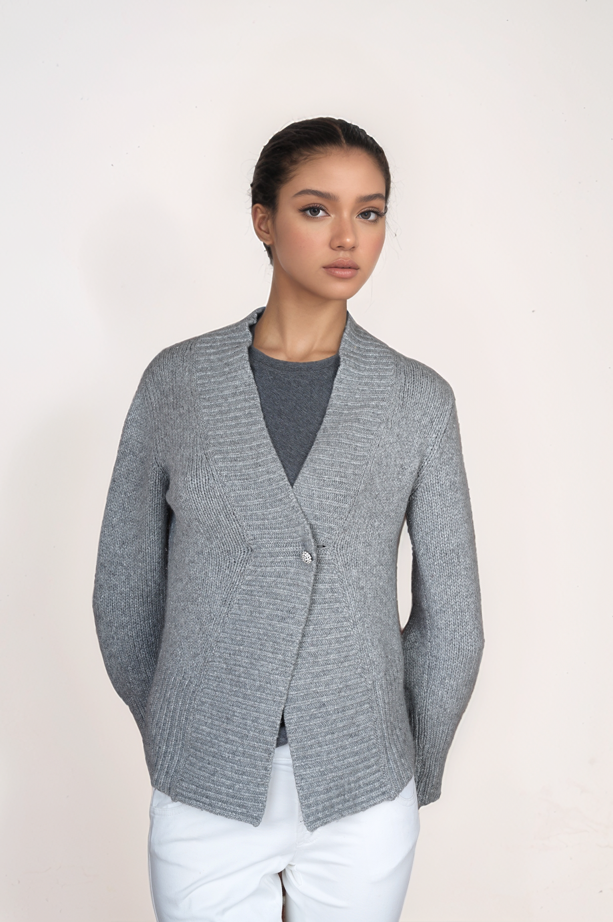 Brunello Cucinelli Cardigan Veste Femme Lin/Soie Dazzling