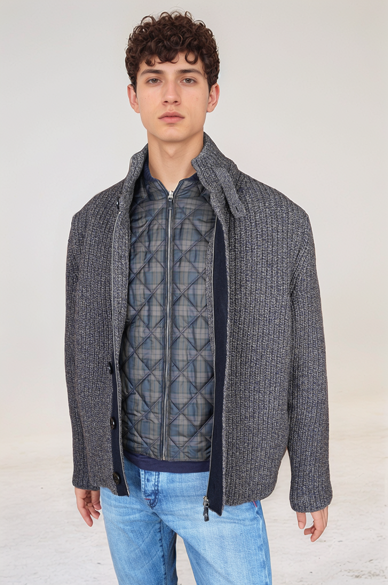 Veste Zegna Chore en jersey de laine et de coton