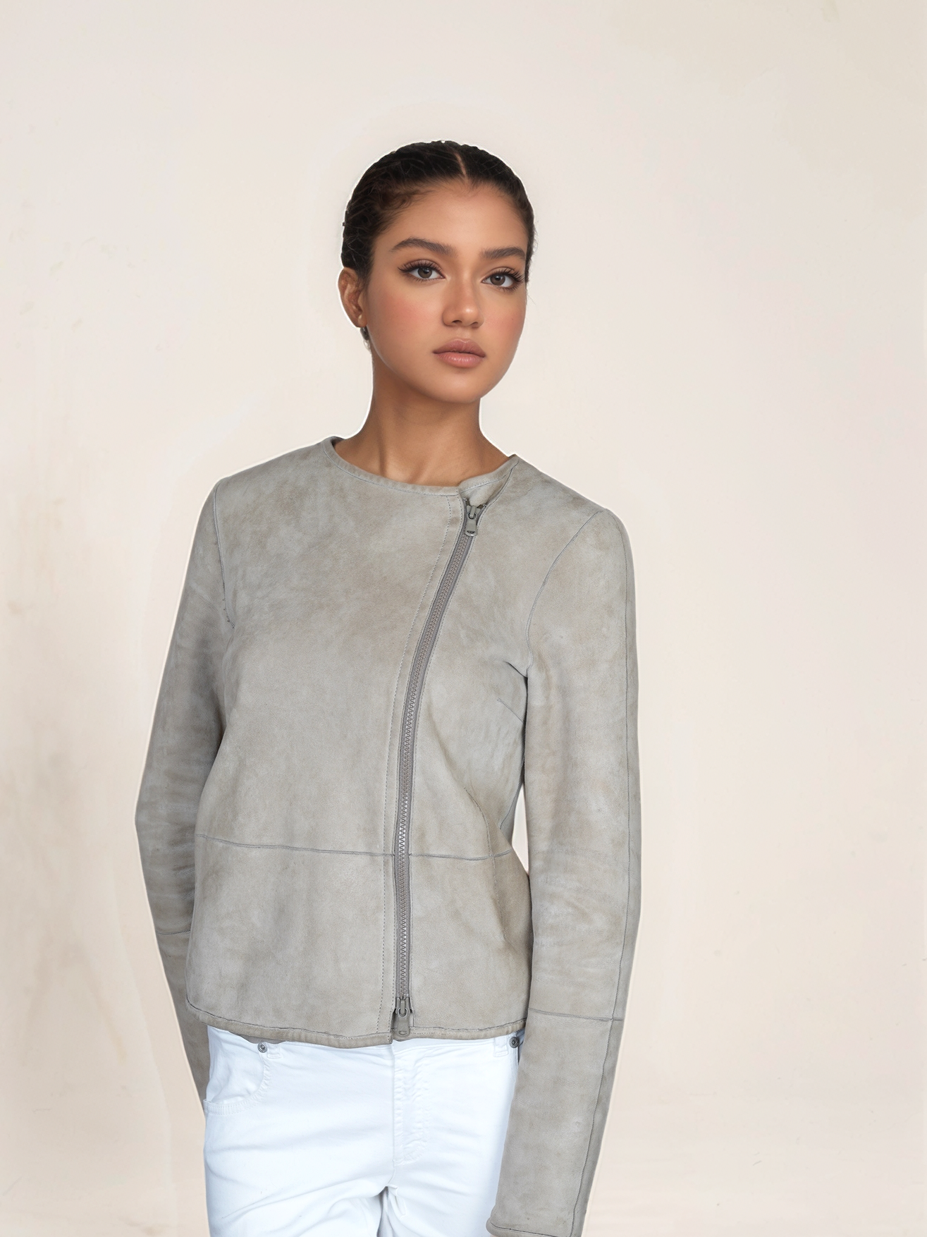 Brunello Cucinelli Manteau Cachemire Femme Marron Incrustation de soie