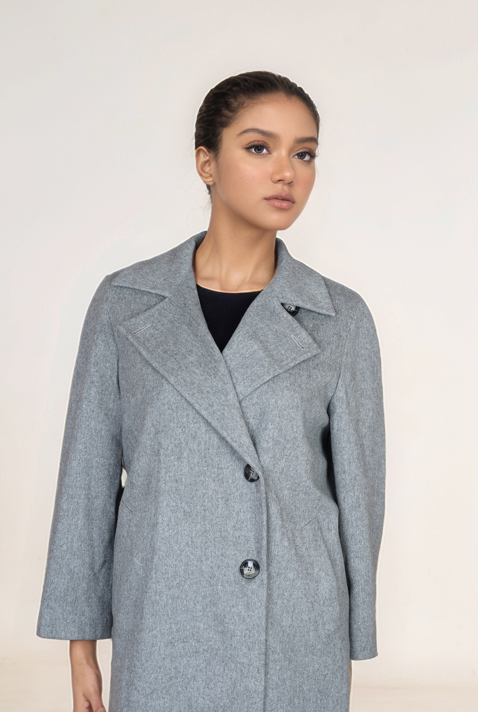 Loro Piana Manteau femme Laine avec cachemire